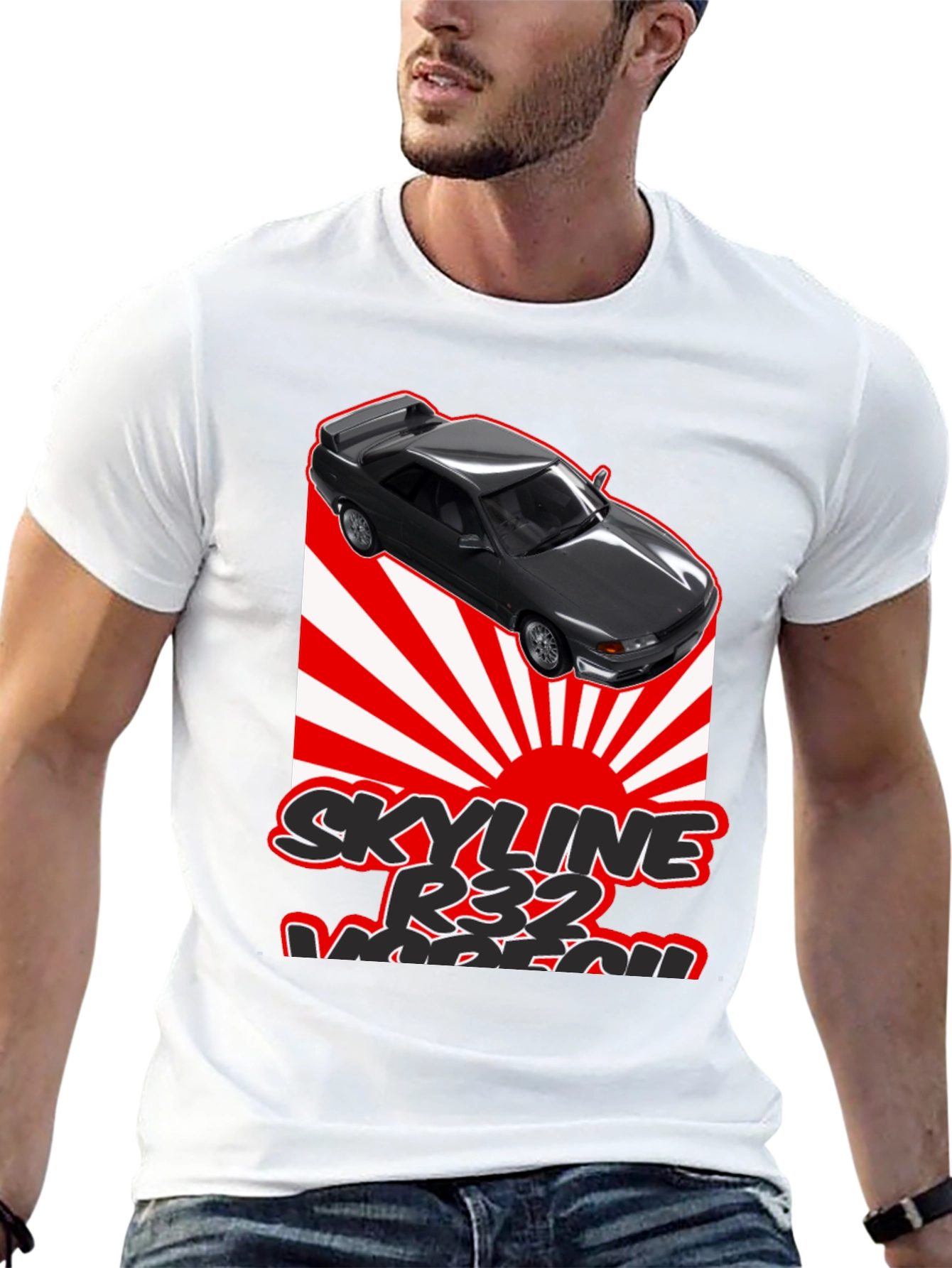 Skyline R32 T-Shirt - Japanese Racing Design