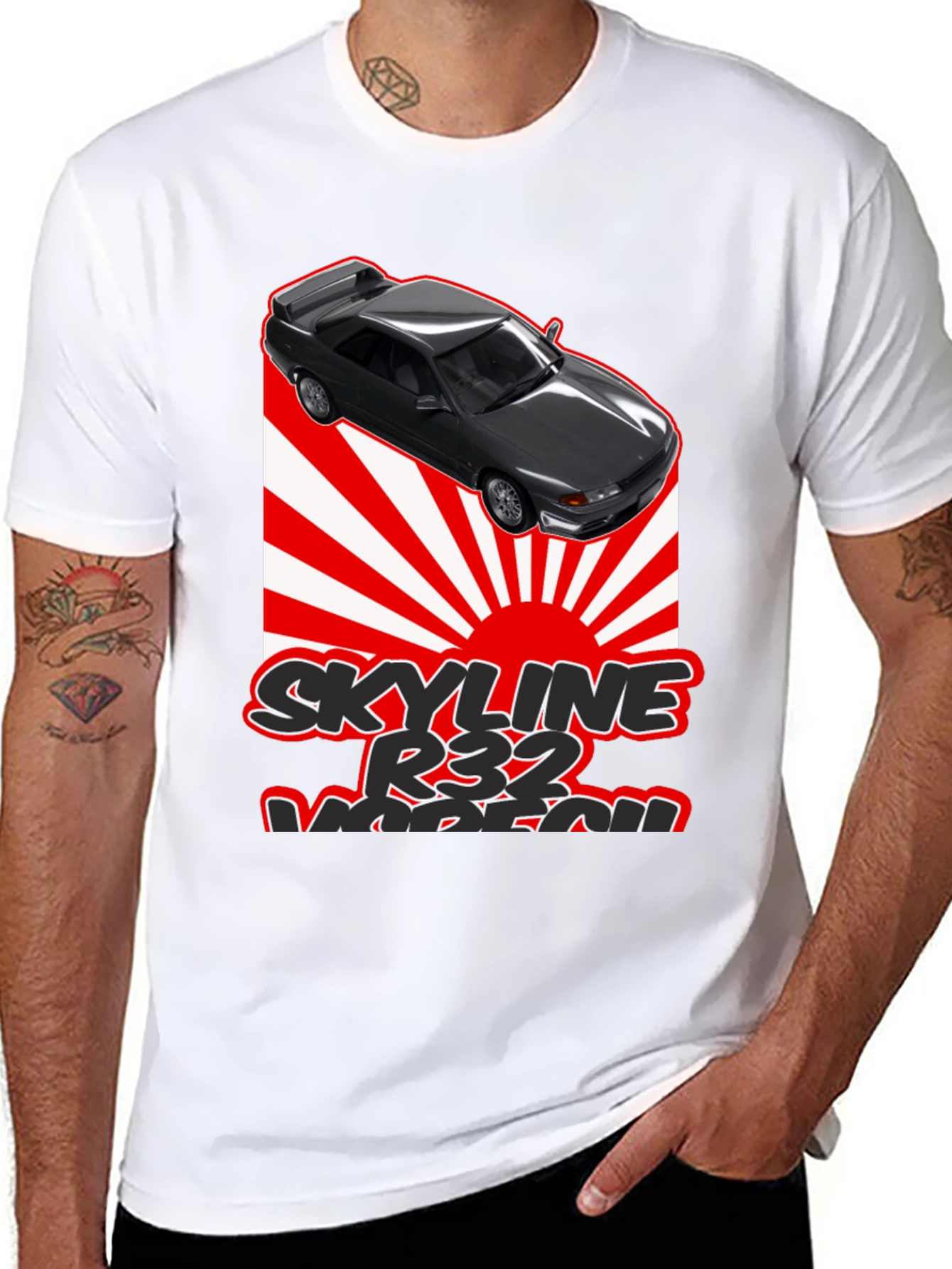 Skyline R32 T-Shirt - Japanese Racing Design