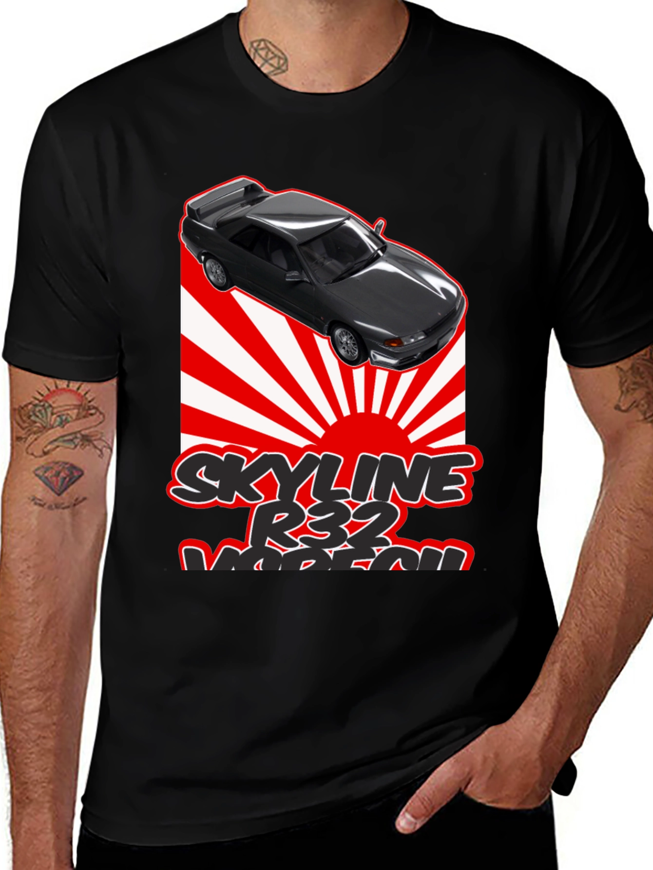 Skyline R32 T-Shirt - Japanese Racing Design