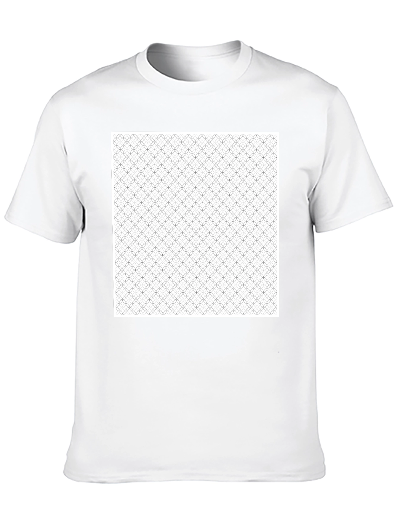 Geometric Print Black Tee