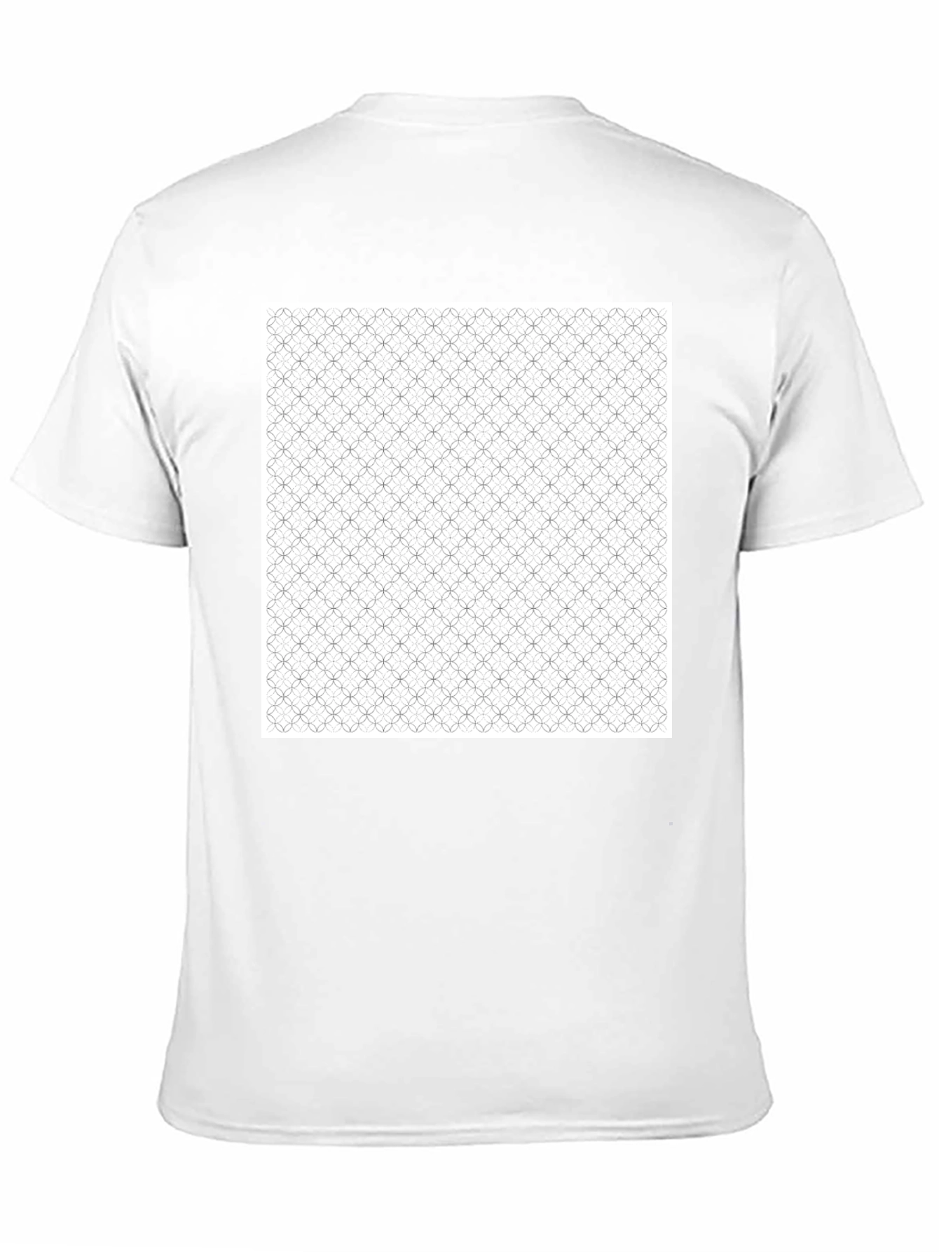 Geometric Print Black Tee