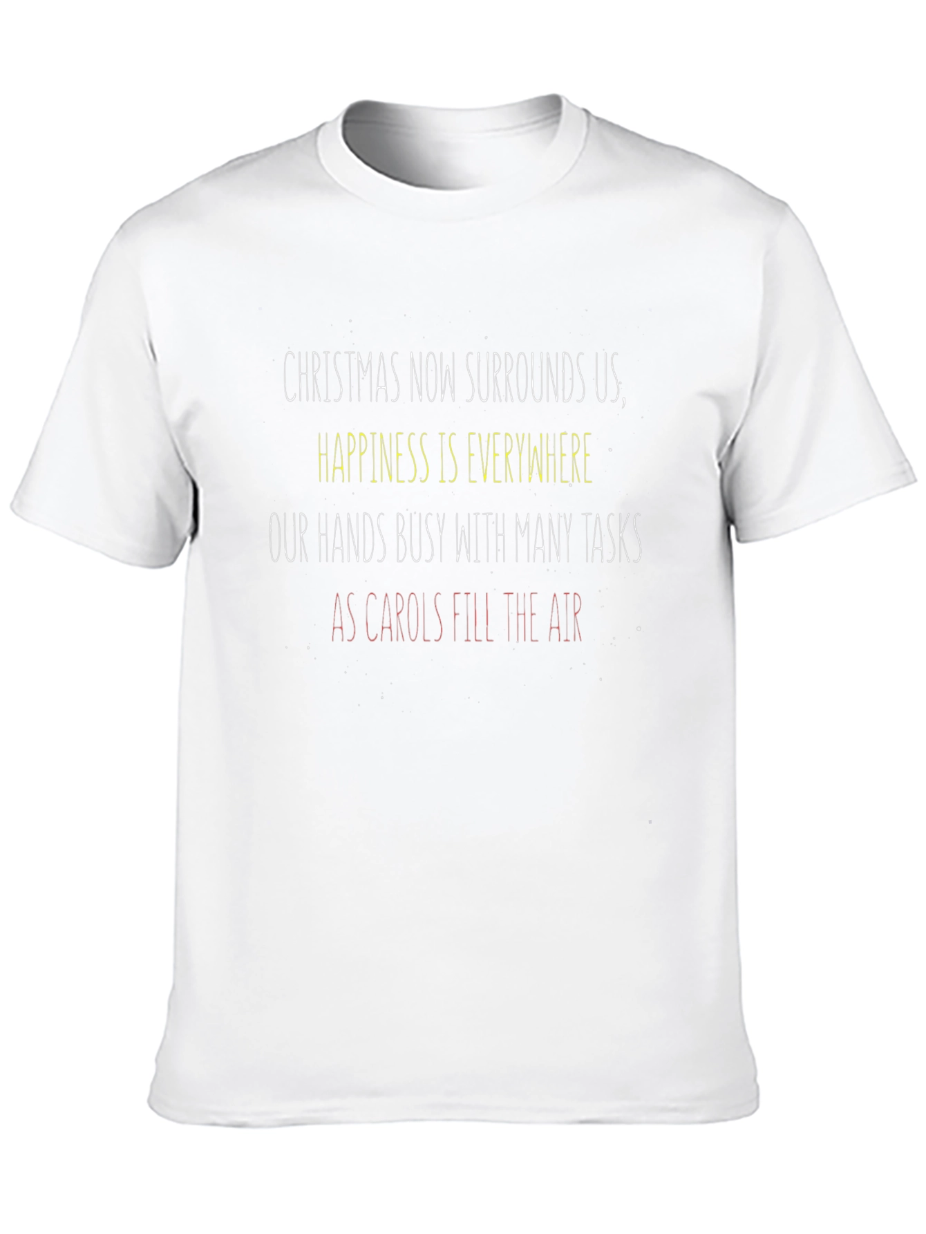 Festive Holiday T-Shirt: Christmas Carols Graphic Tee