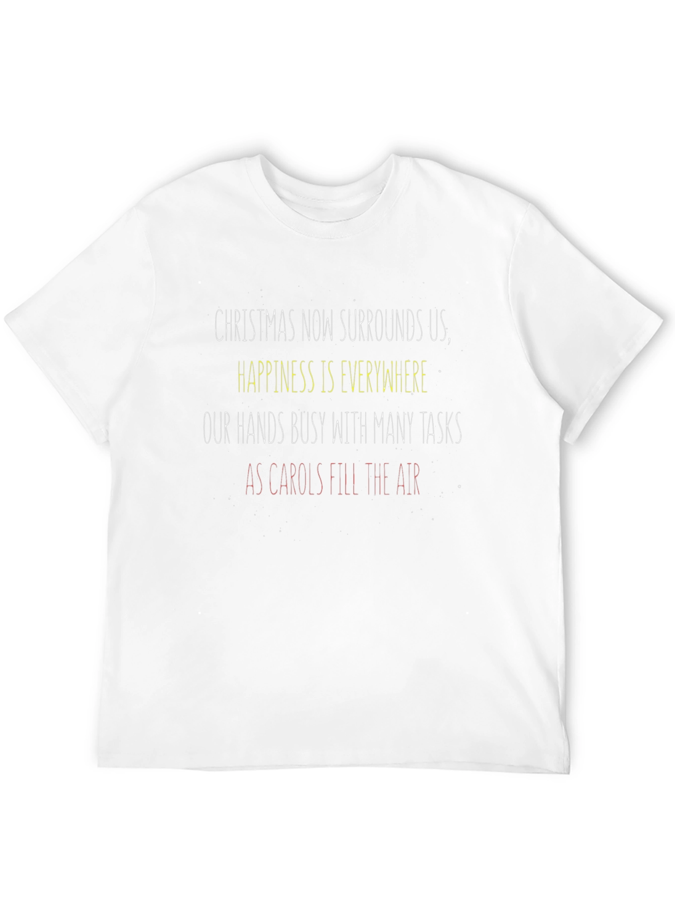 Festive Holiday T-Shirt: Christmas Carols Graphic Tee