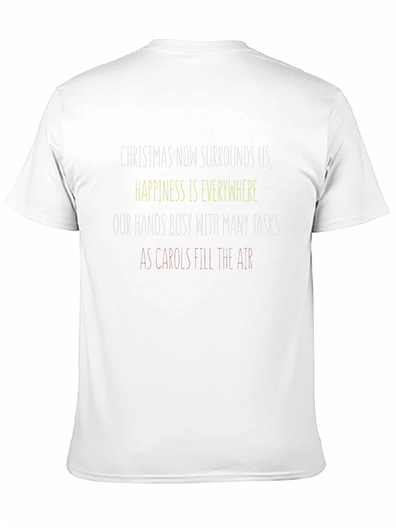 Festive Holiday T-Shirt: Christmas Carols Graphic Tee