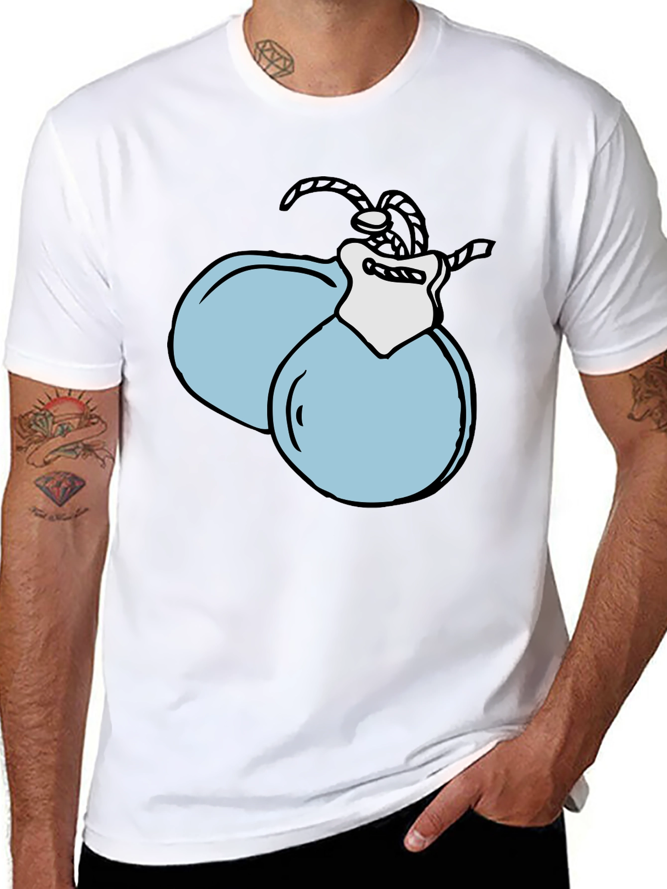Castanets Graphic T-Shirt - Fun Percussion Design
