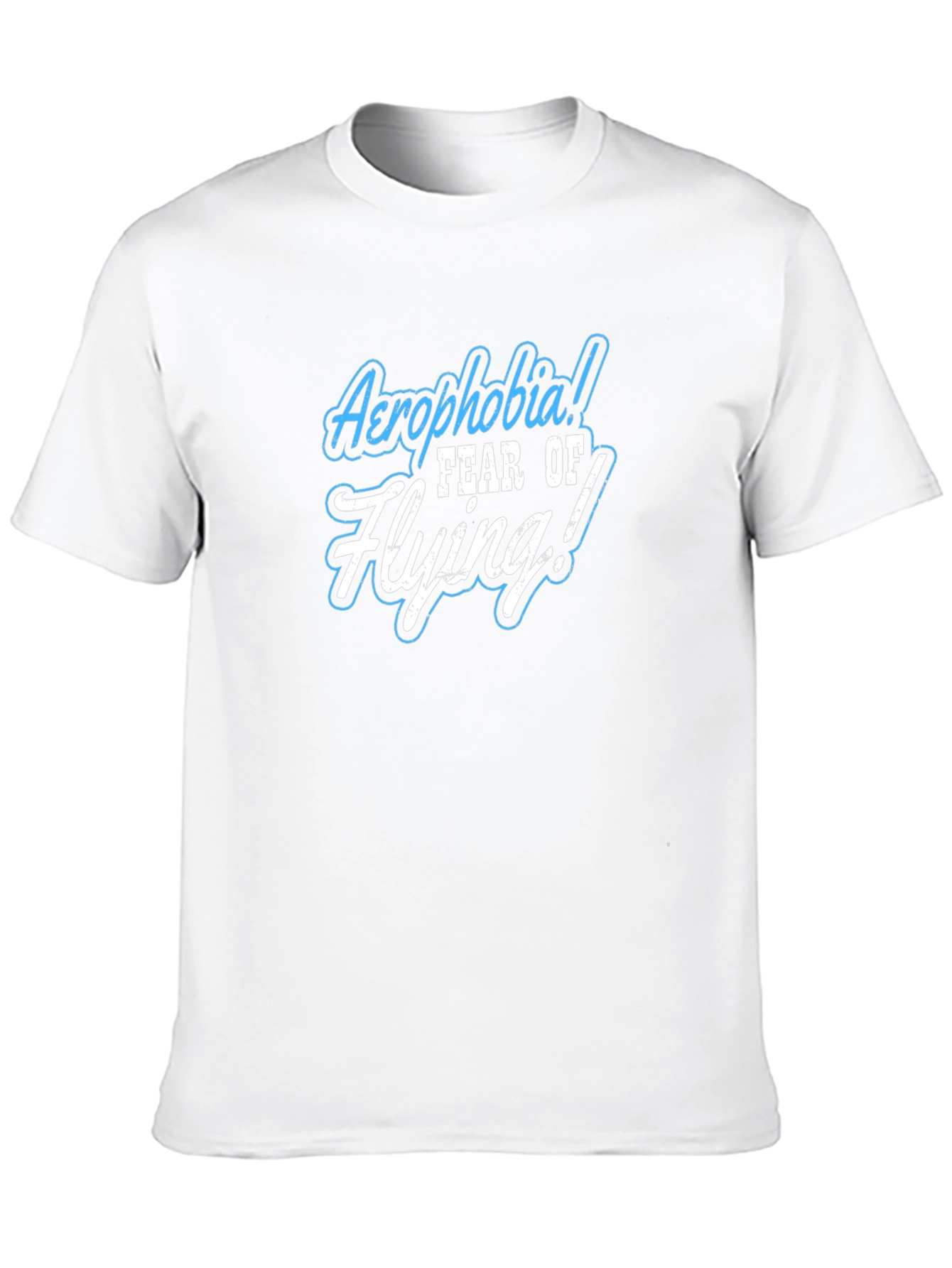 Aerophobia Fear Of Flying Black T-Shirt