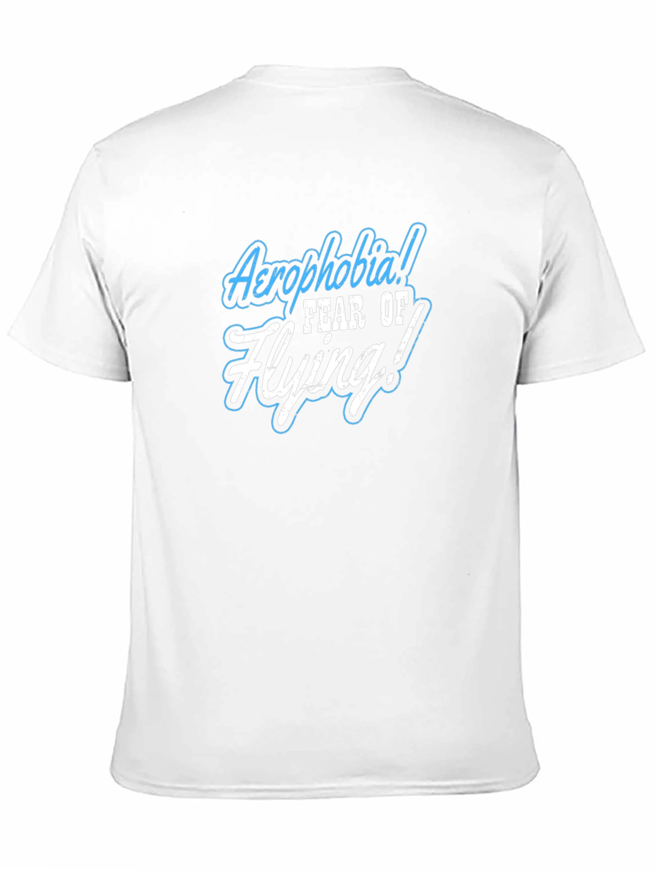 Aerophobia Fear Of Flying Black T-Shirt
