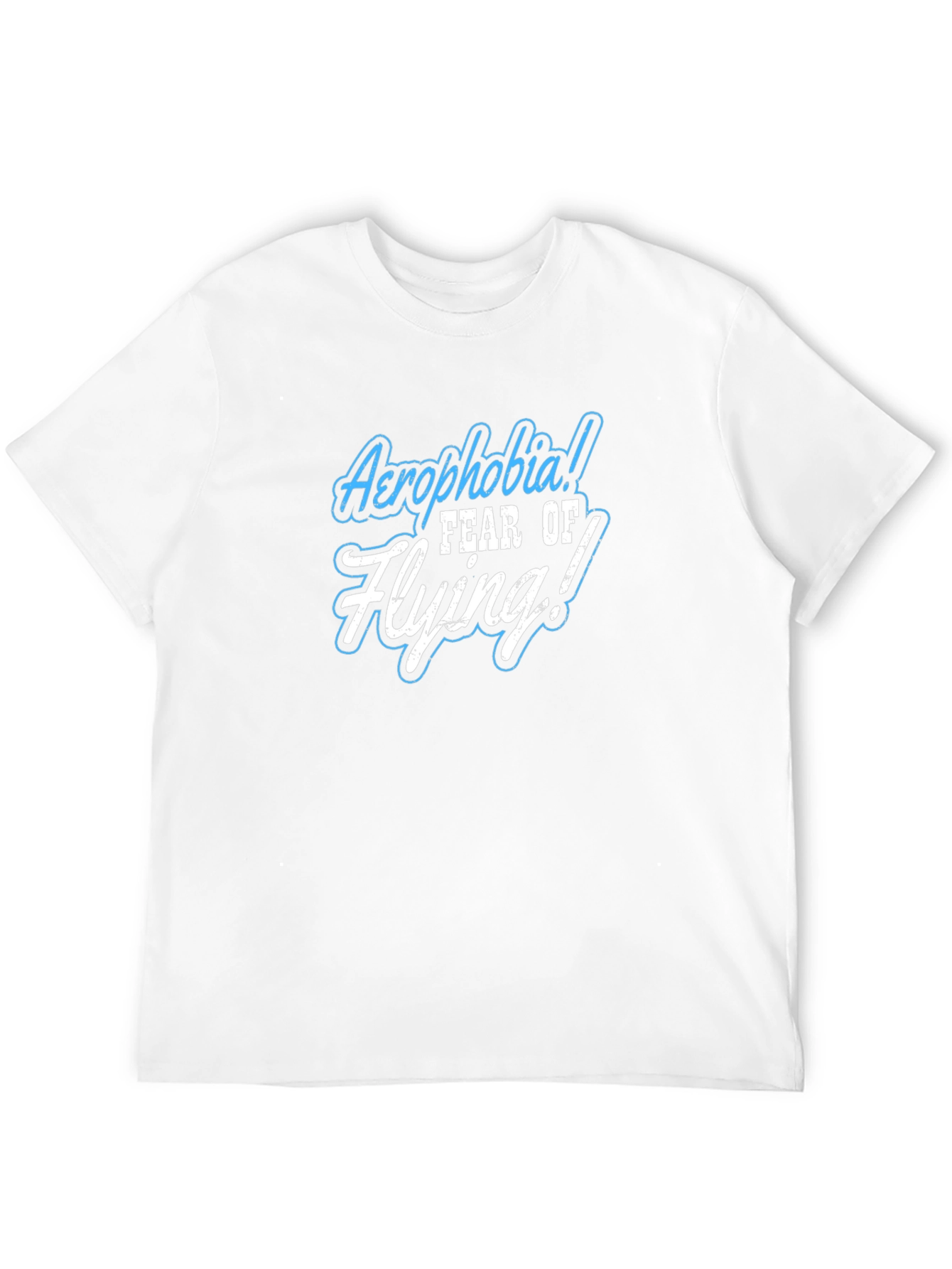 Aerophobia Fear Of Flying Black T-Shirt