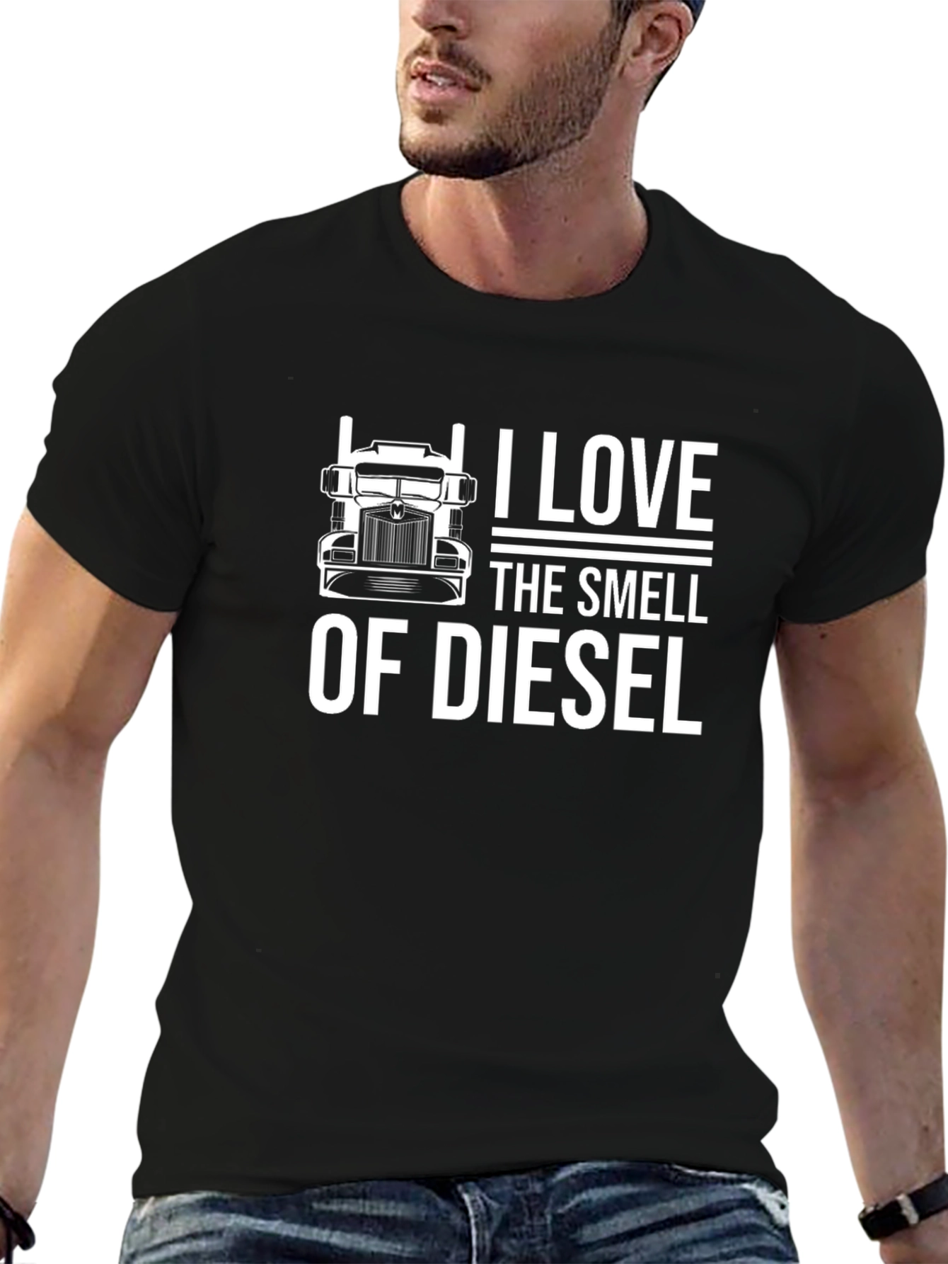 I Love The Smell of Diesel Black T-Shirt