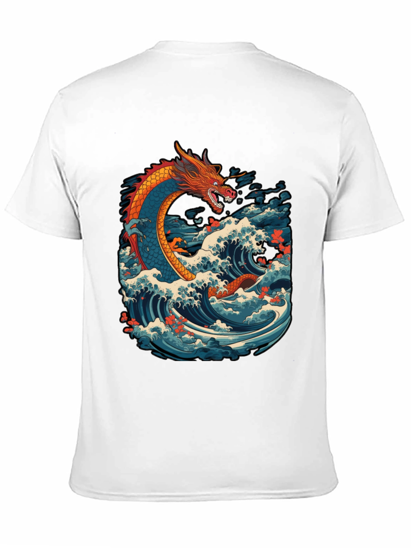 Dragon Wave T-Shirt - Artistic Graphic Tee