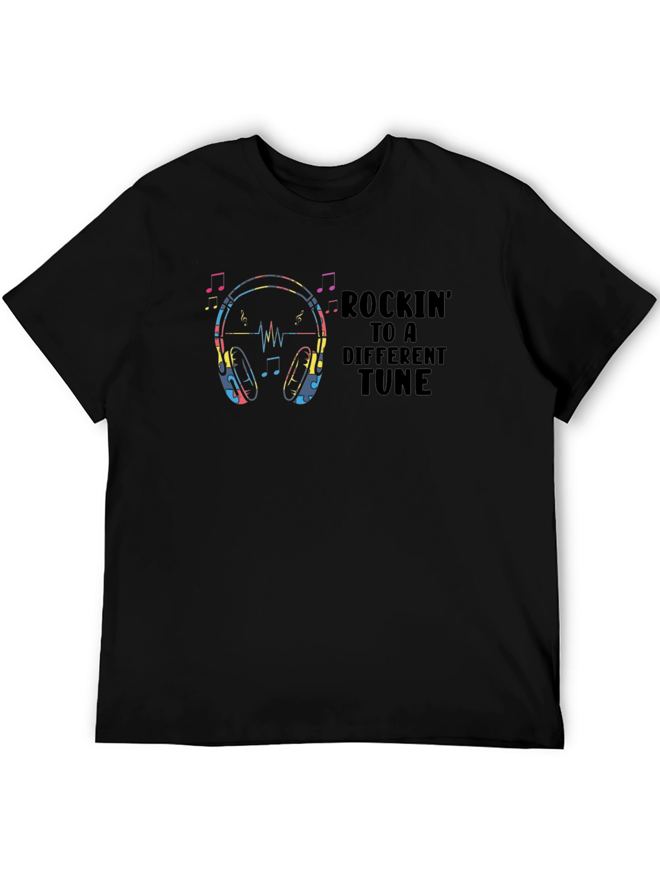 Rockin to a Different Tune Graphic T-Shirt