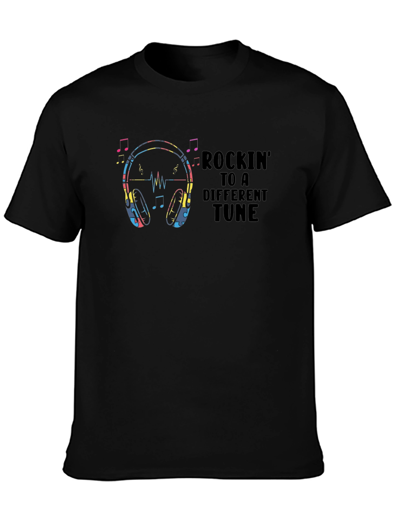 Rockin to a Different Tune Graphic T-Shirt