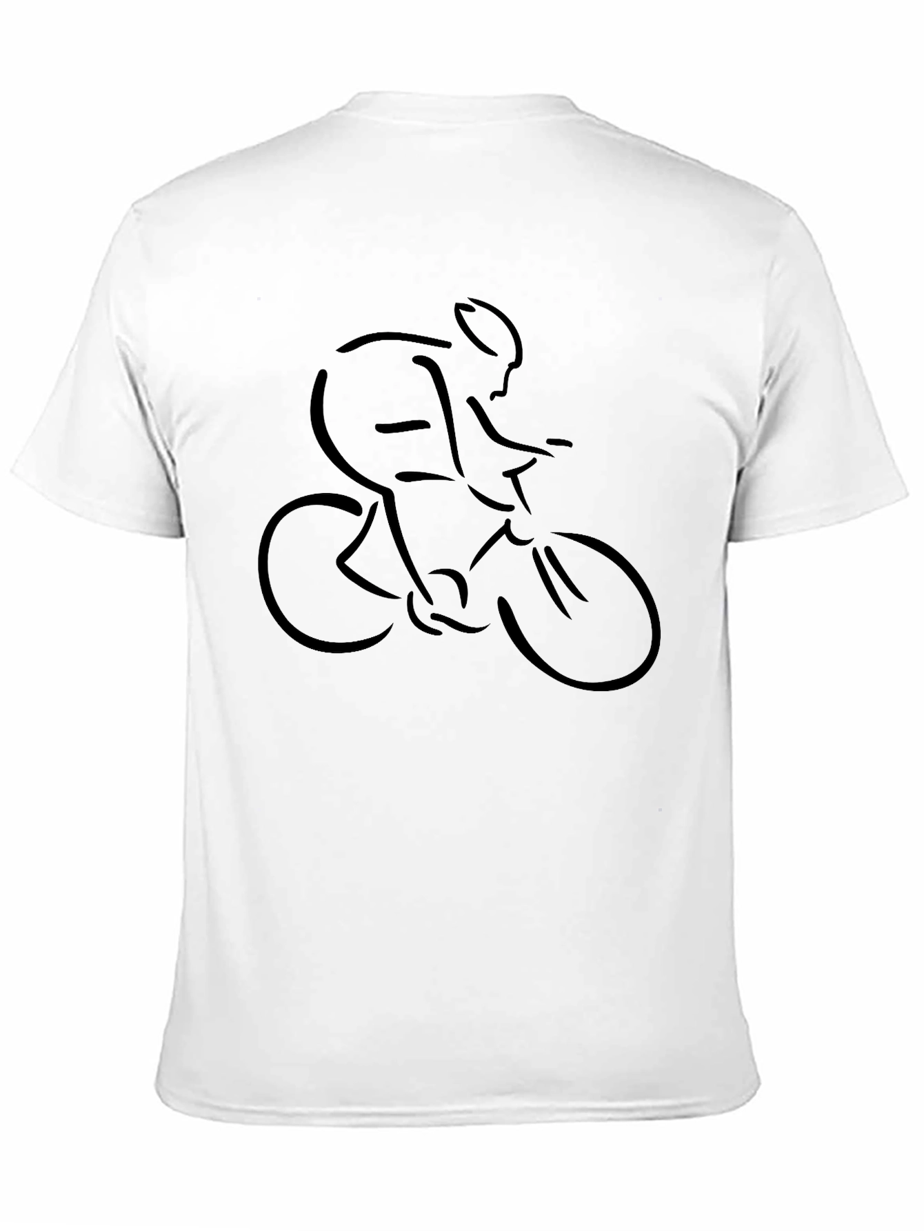 Biker Graphic Tee - Mens Black Casual T-Shirt