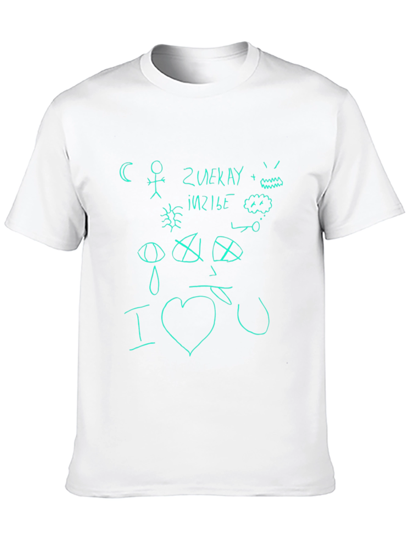 Doodle Art Tee - Quirky Hand-Drawn Design