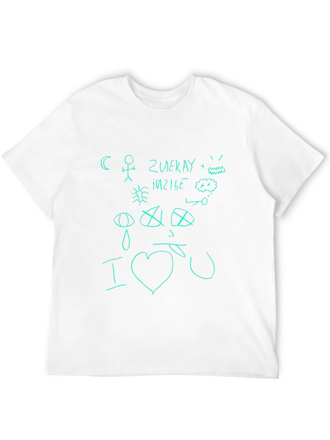 Doodle Art Tee - Quirky Hand-Drawn Design