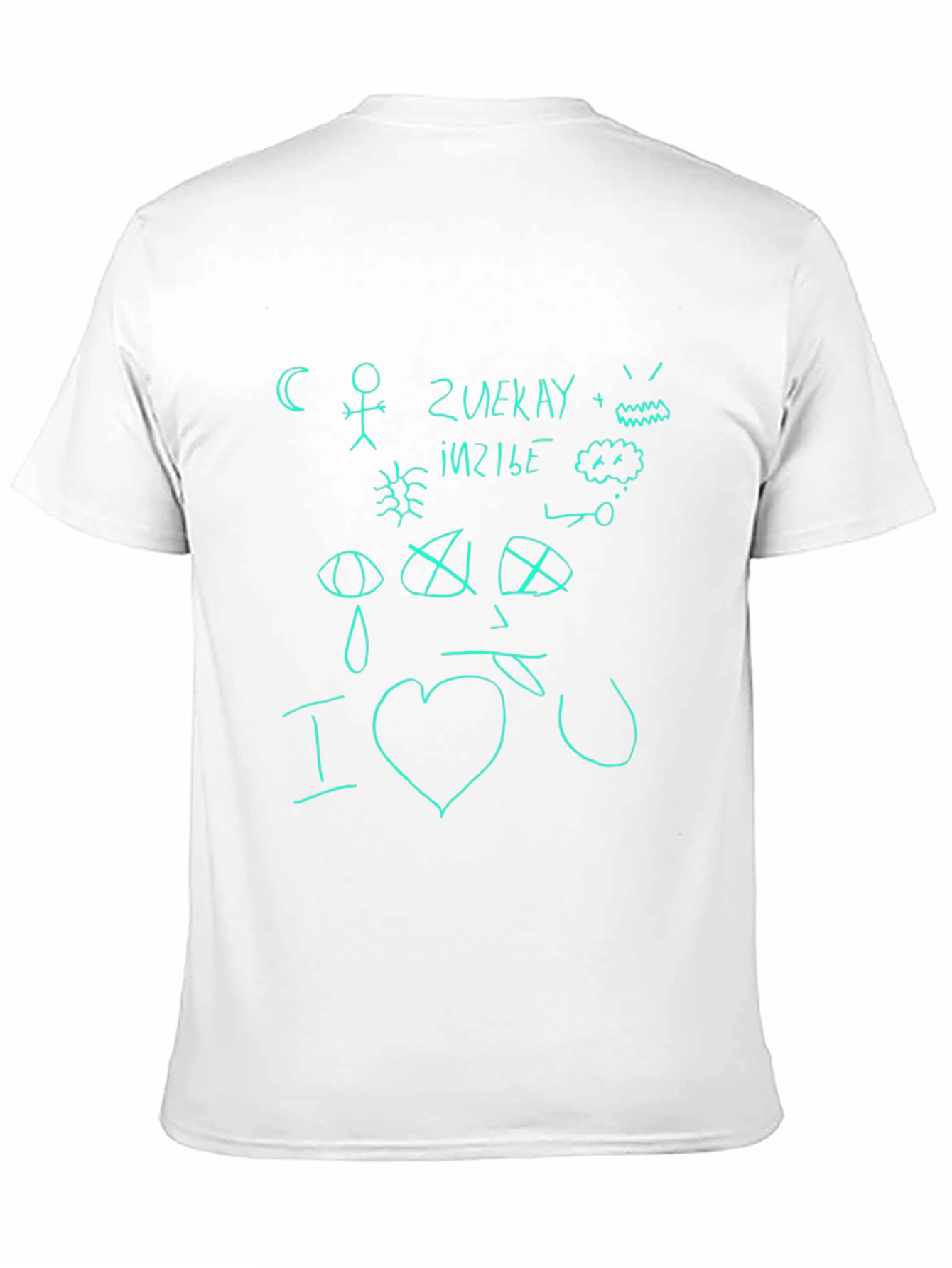 Doodle Art Tee - Quirky Hand-Drawn Design