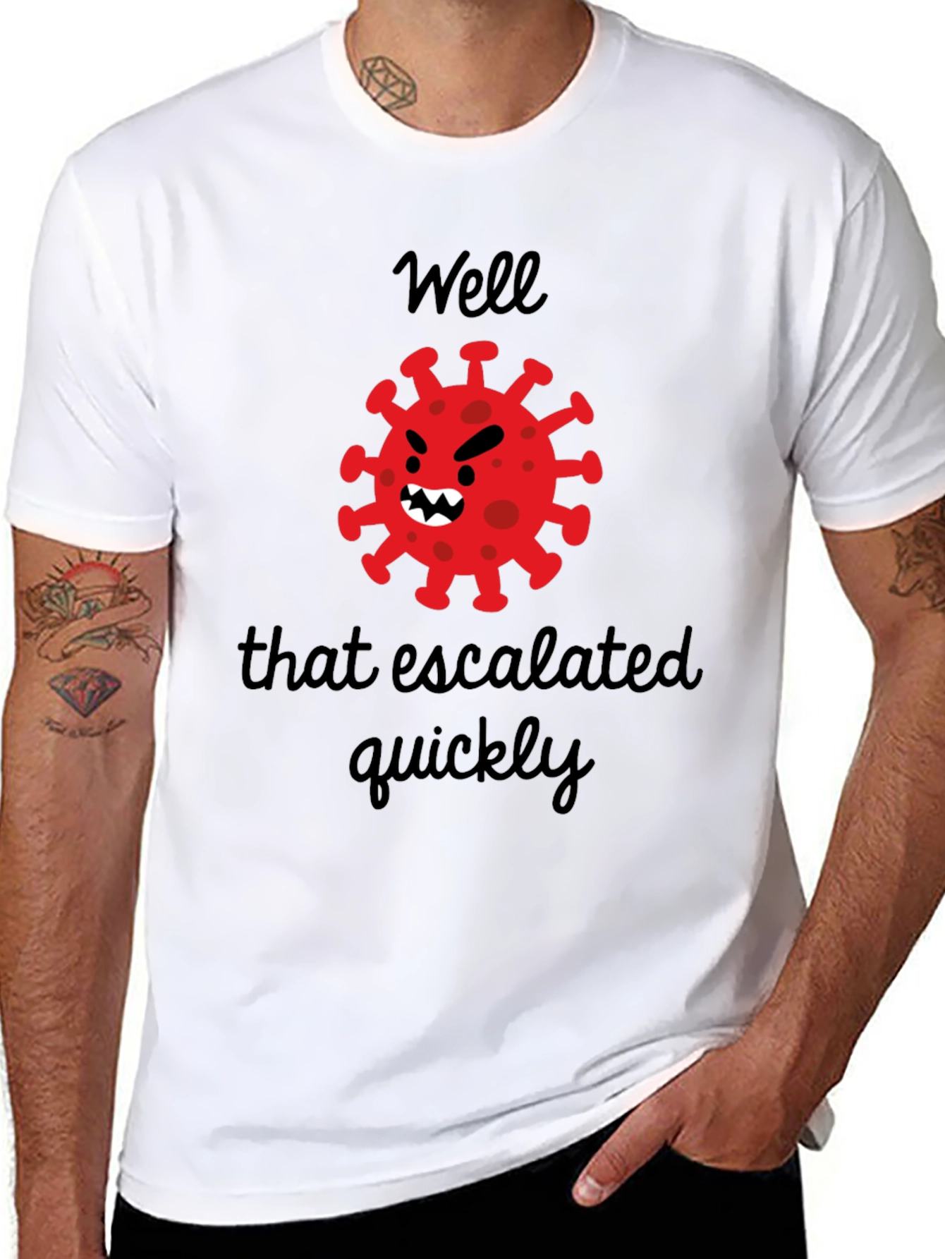 Escalated Quickly Funny Graphic Tee
