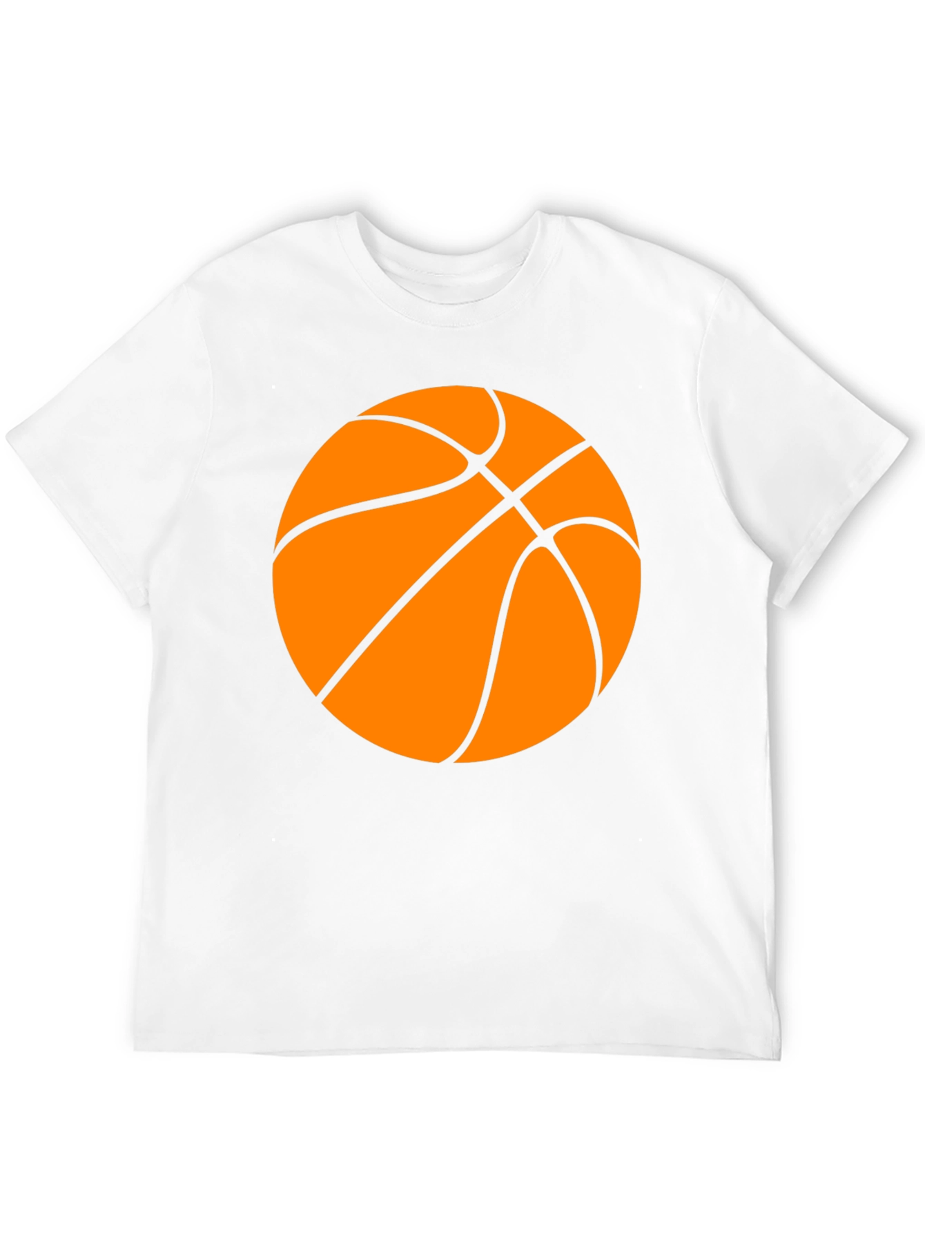 Basketball Graphic Tee - Black Cotton T-Shirt