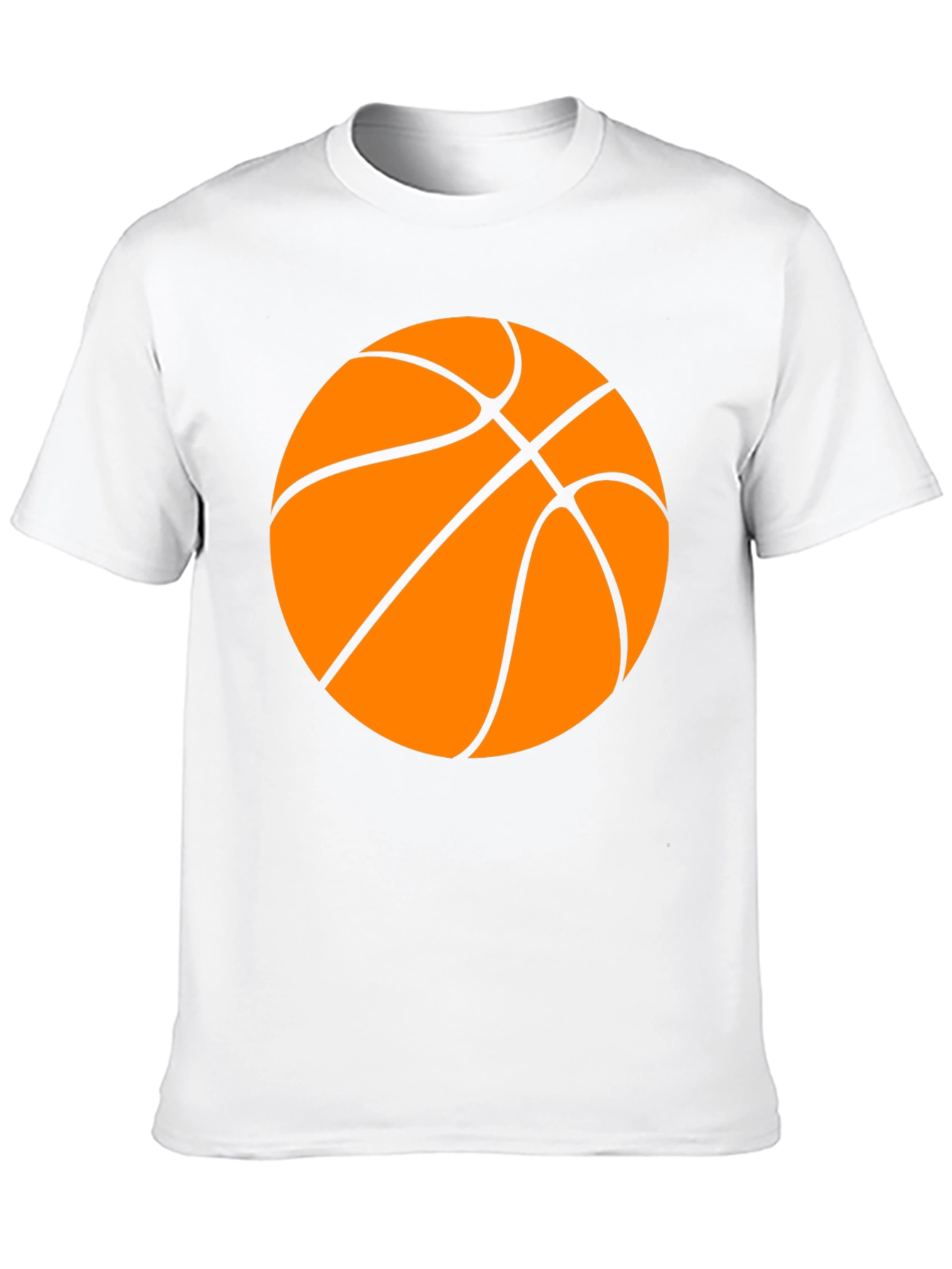 Basketball Graphic Tee - Black Cotton T-Shirt