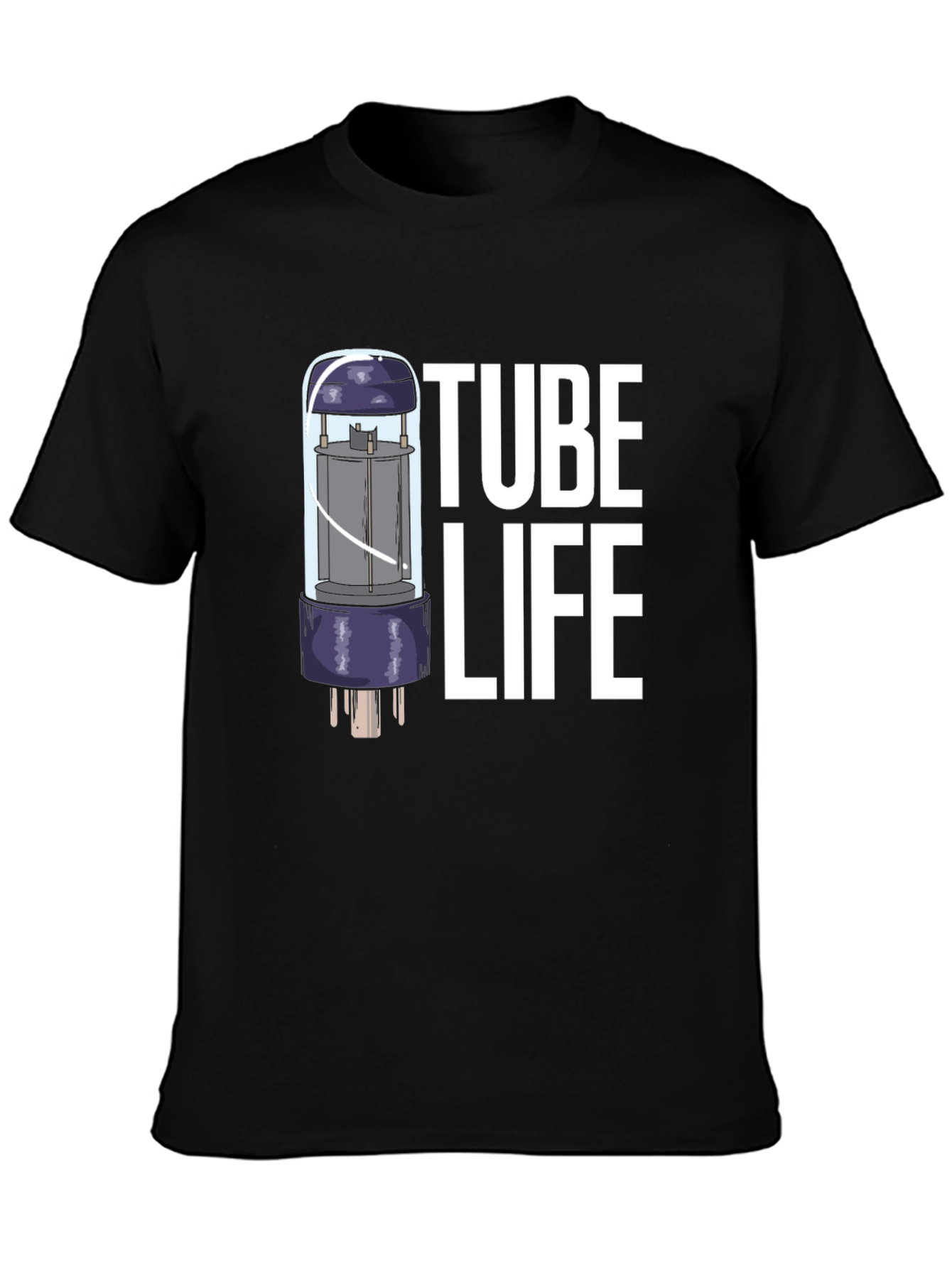 Tube Life T-Shirt - Black Graphic Tee