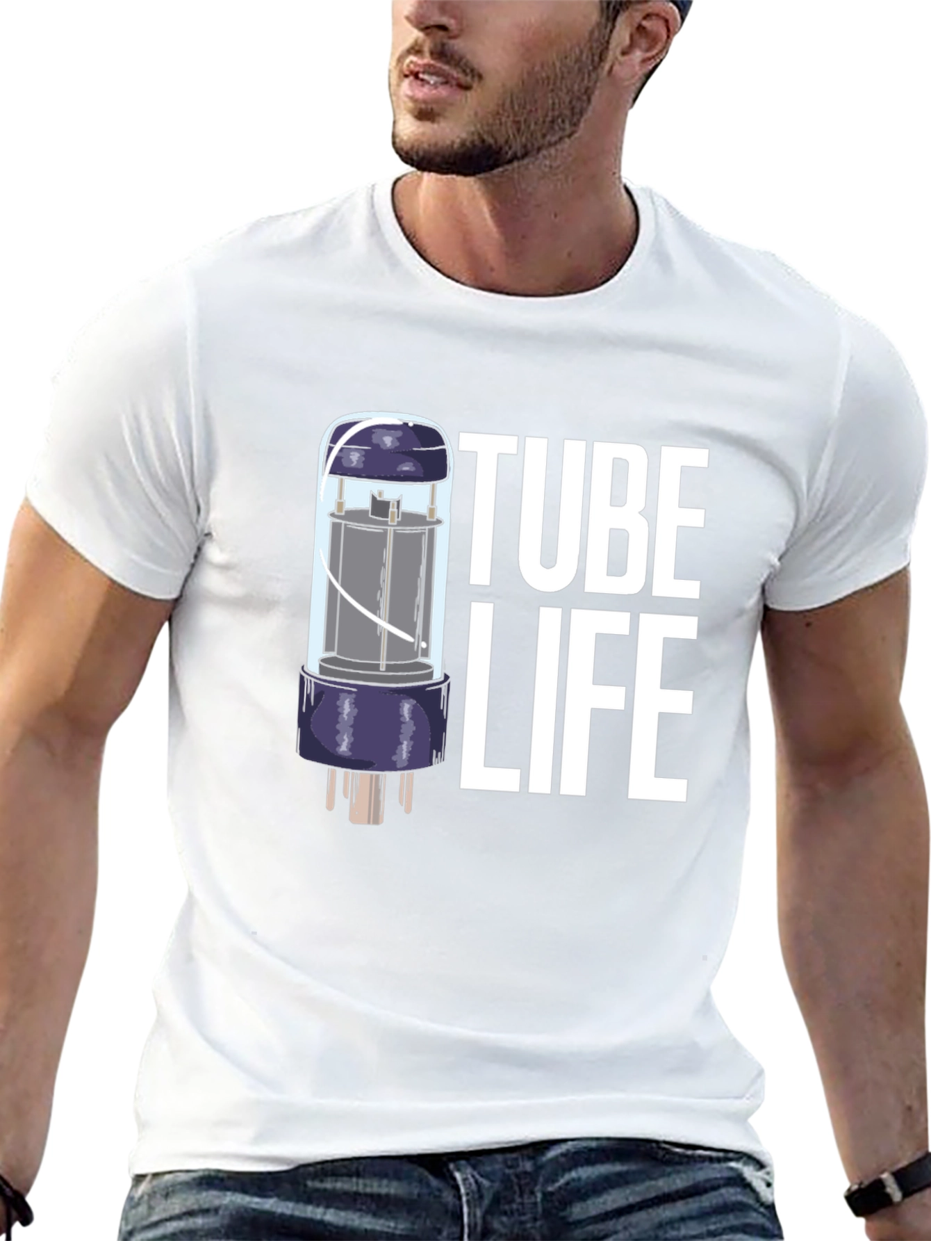 Tube Life T-Shirt - Black Graphic Tee