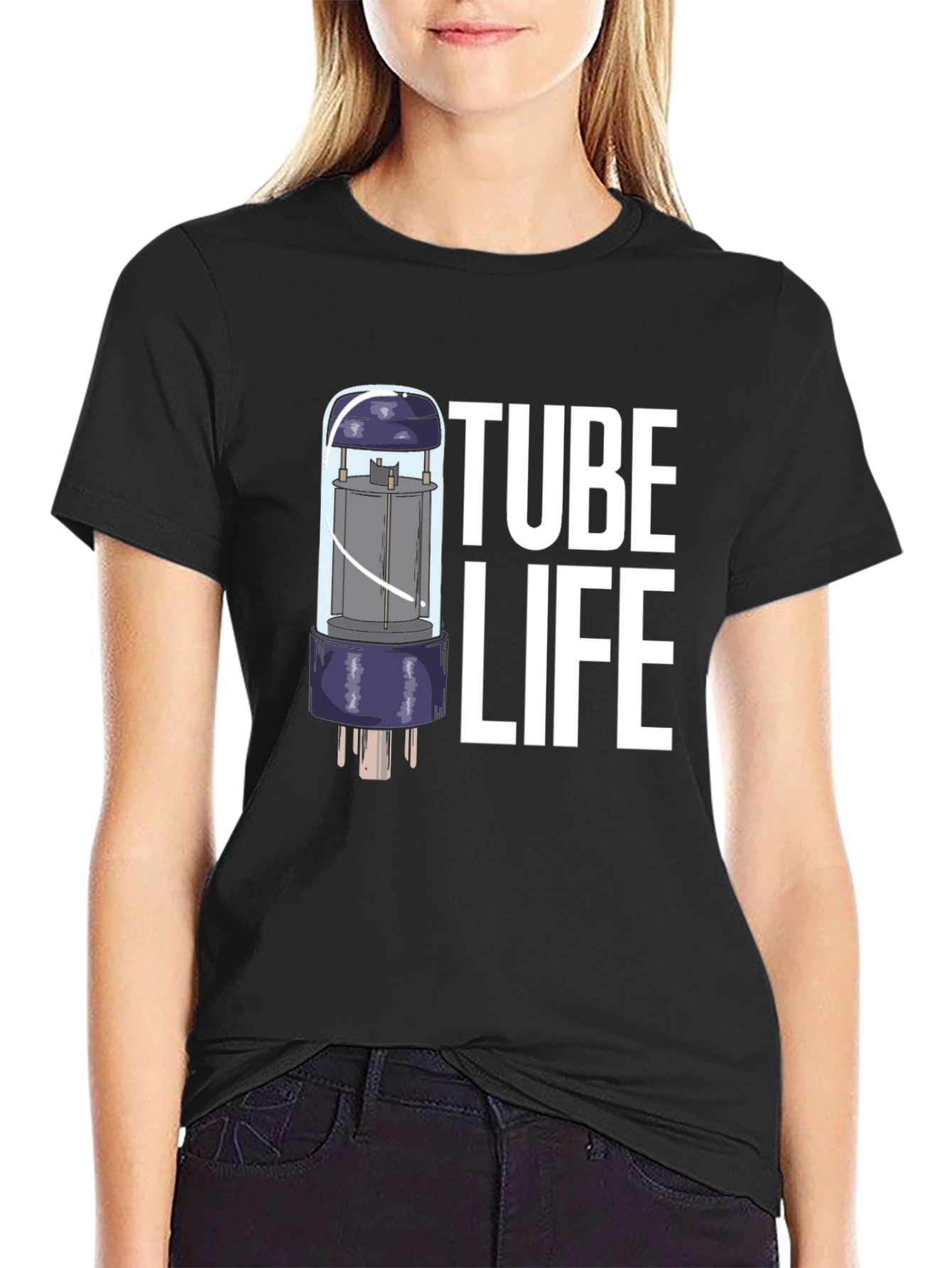 Tube Life T-Shirt - Black Graphic Tee