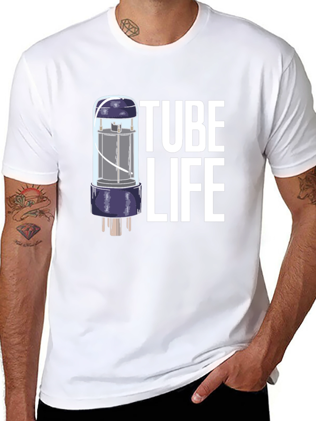 Tube Life T-Shirt - Black Graphic Tee