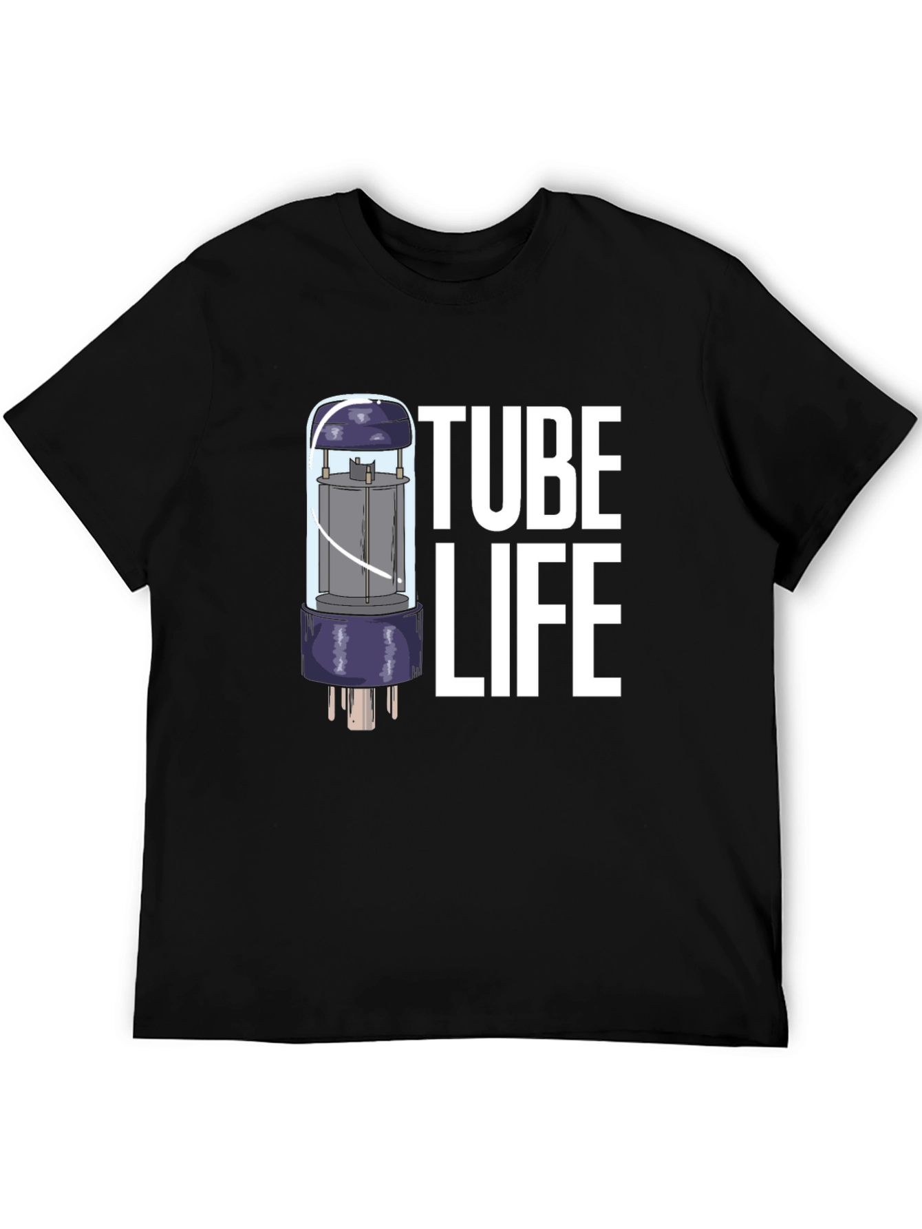 Tube Life T-Shirt - Black Graphic Tee