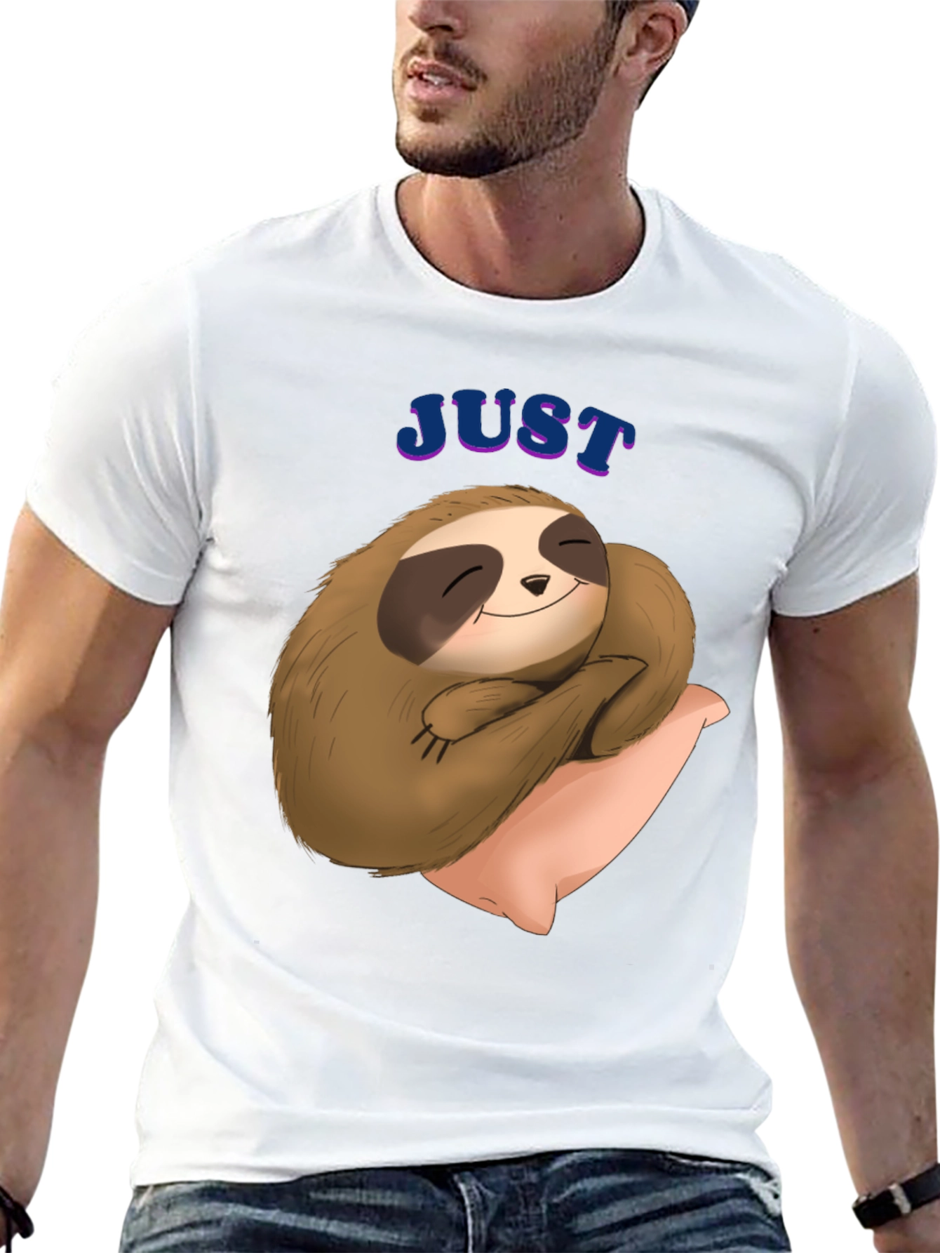 Cute Sloth T-Shirt - Just Slothin Around