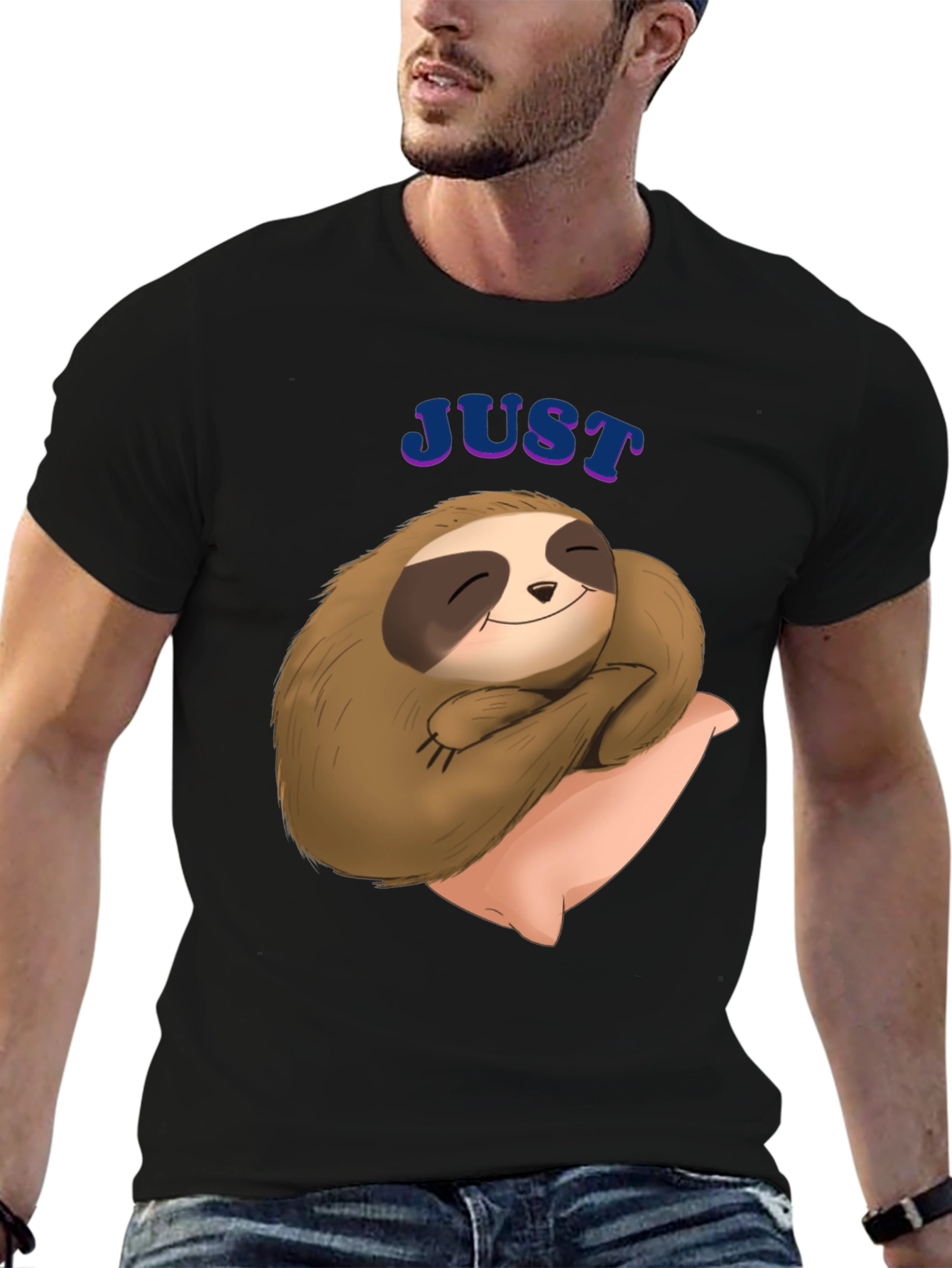 Cute Sloth T-Shirt - Just Slothin Around