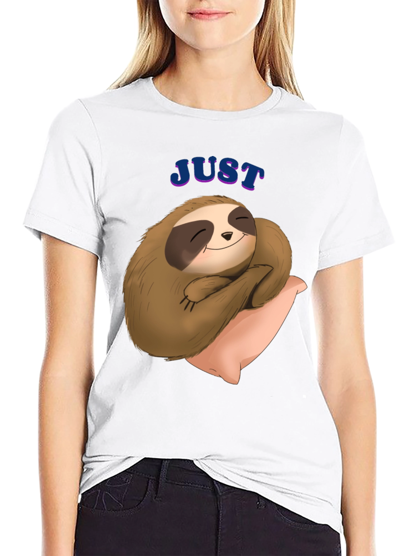 Cute Sloth T-Shirt - Just Slothin Around