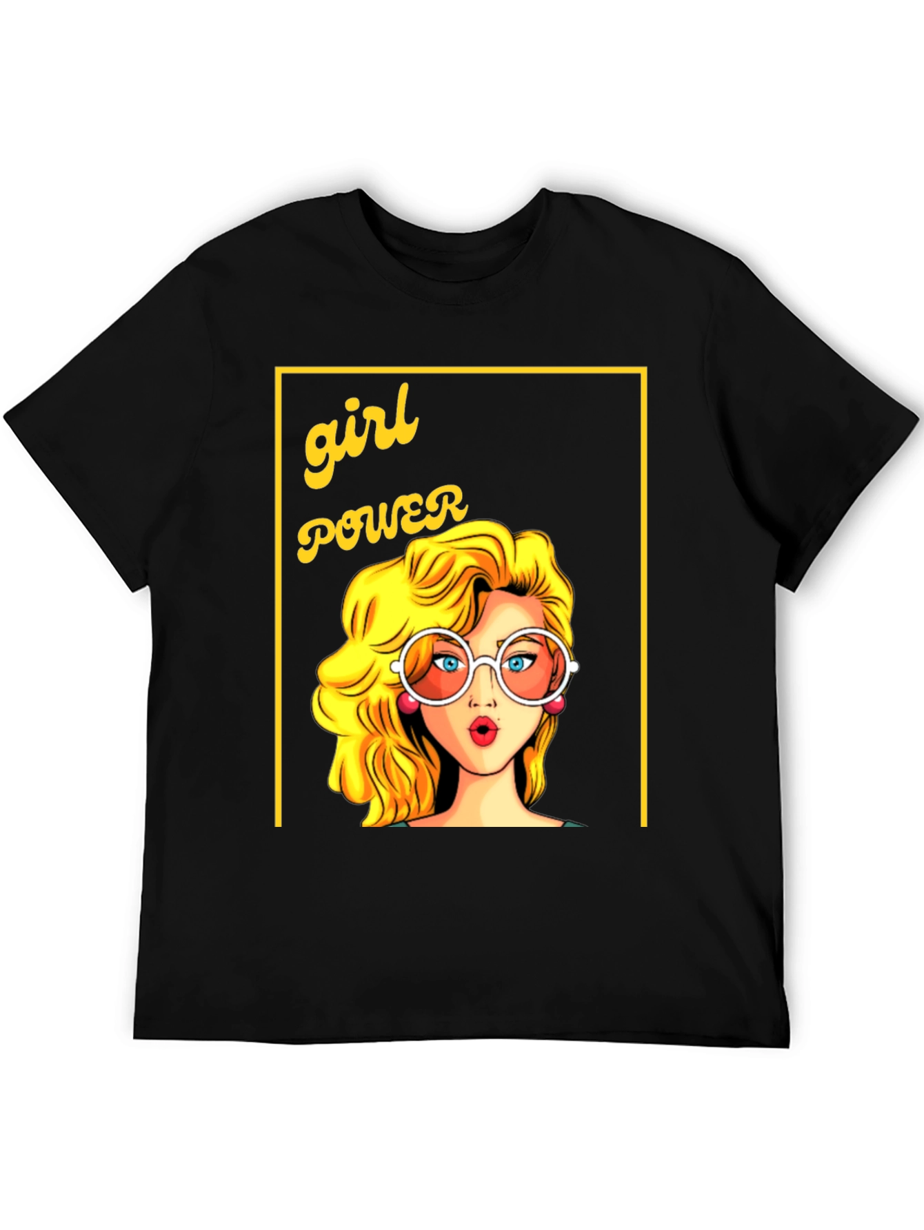 Girl Power Graphic Tee - Retro Cartoon