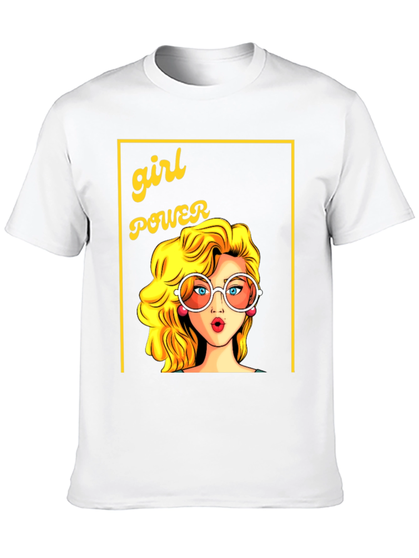 Girl Power Graphic Tee - Retro Cartoon
