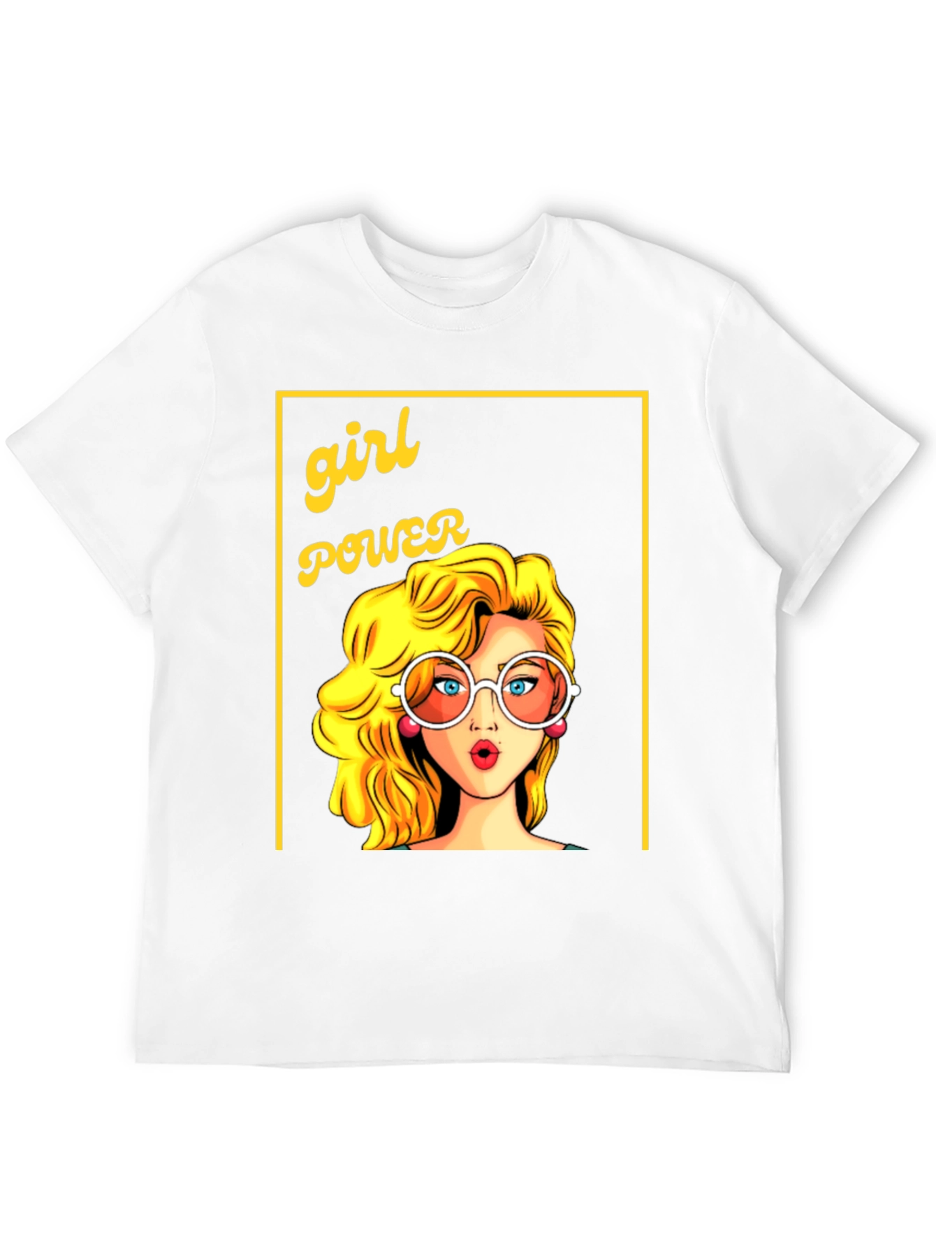Girl Power Graphic Tee - Retro Cartoon