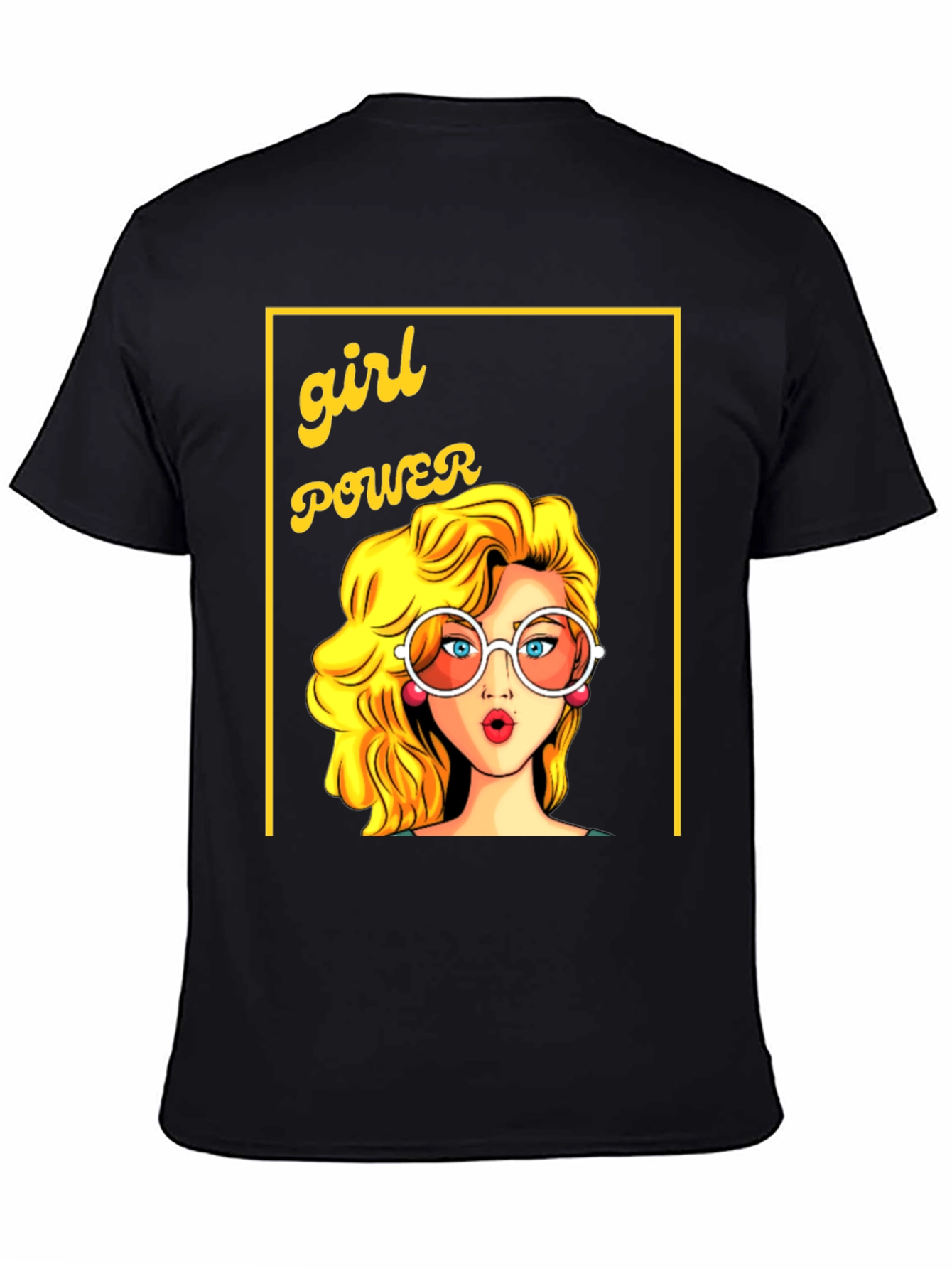 Girl Power Graphic Tee - Retro Cartoon