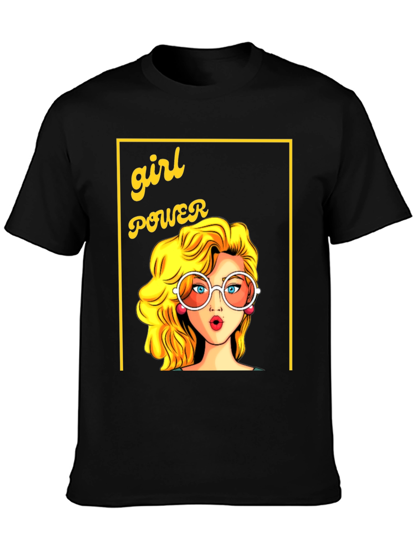Girl Power Graphic Tee - Retro Cartoon