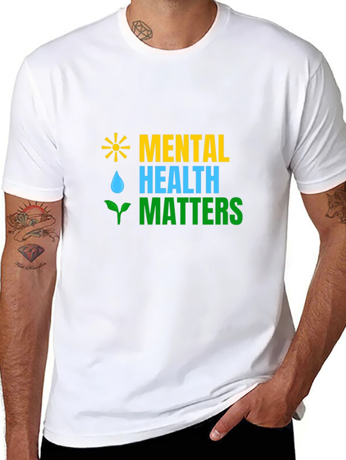 Mental Health Matters Graphic Tee - Black