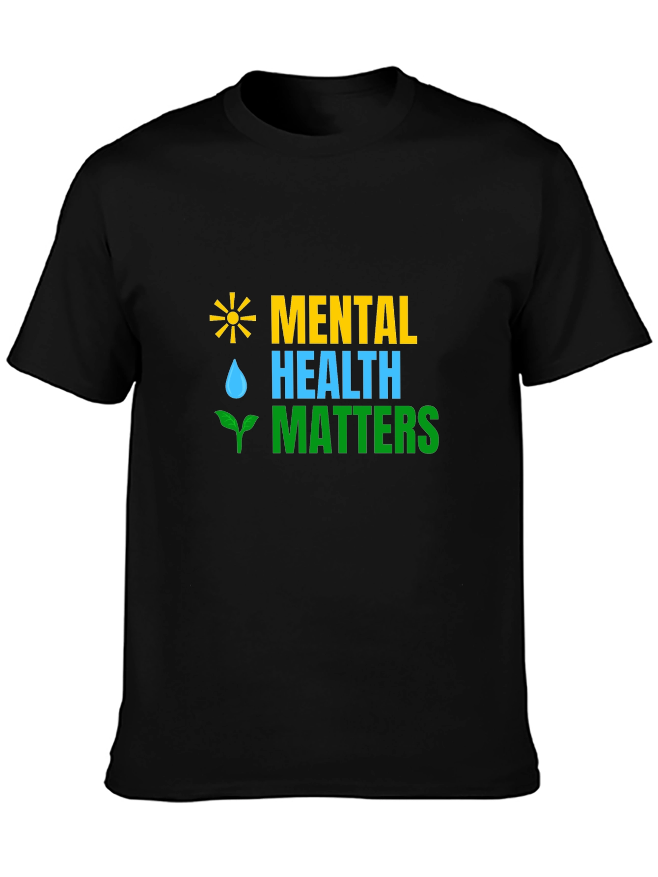 Mental Health Matters Graphic Tee - Black