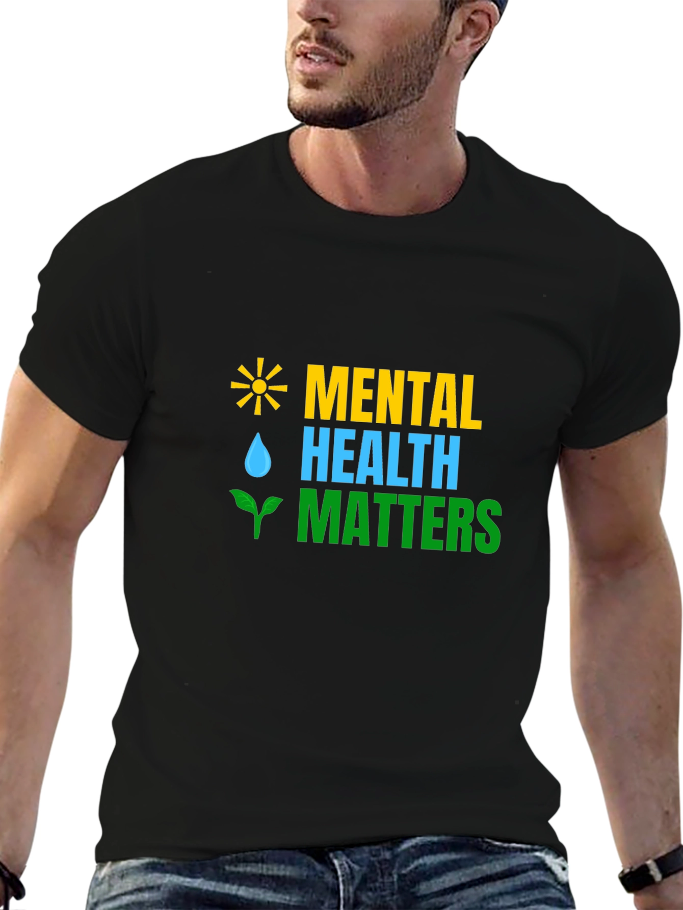 Mental Health Matters Graphic Tee - Black