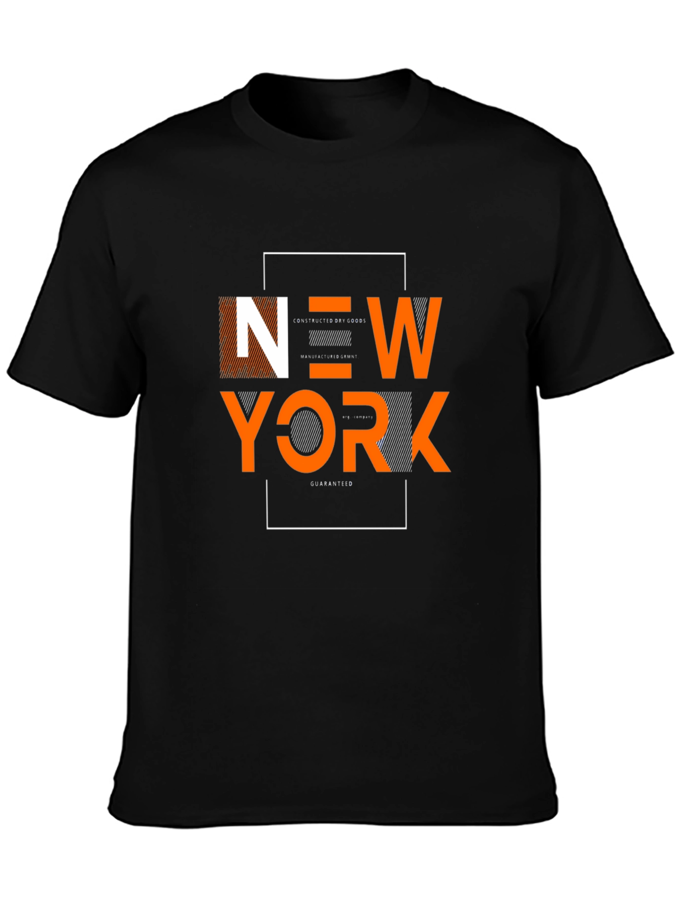 New York Graphic Print Black Tee