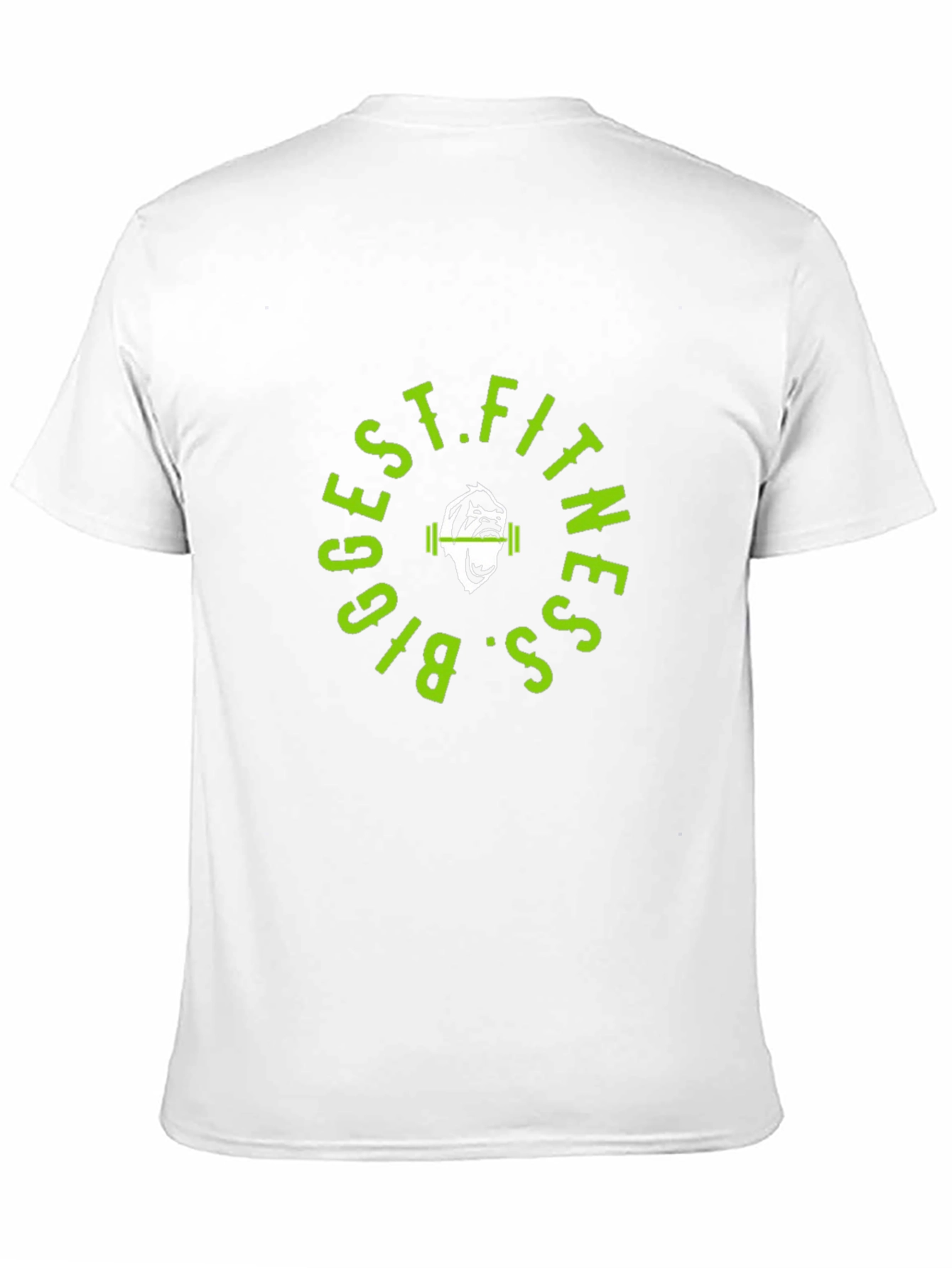 Biggest Fitness T-Shirt Gorilla Gym Black Cotton