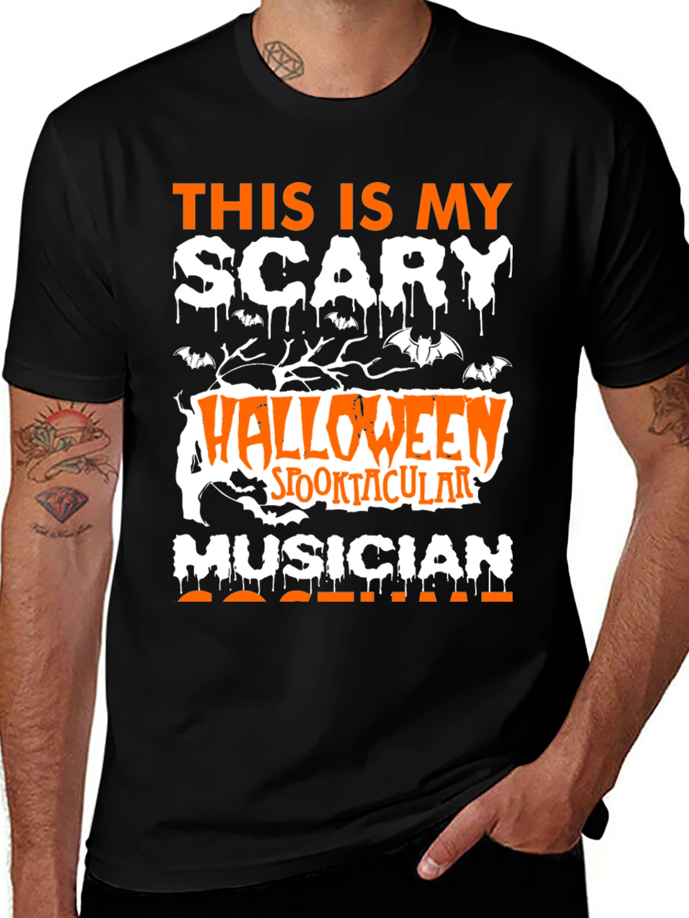 Scary Musician Halloween T-Shirt