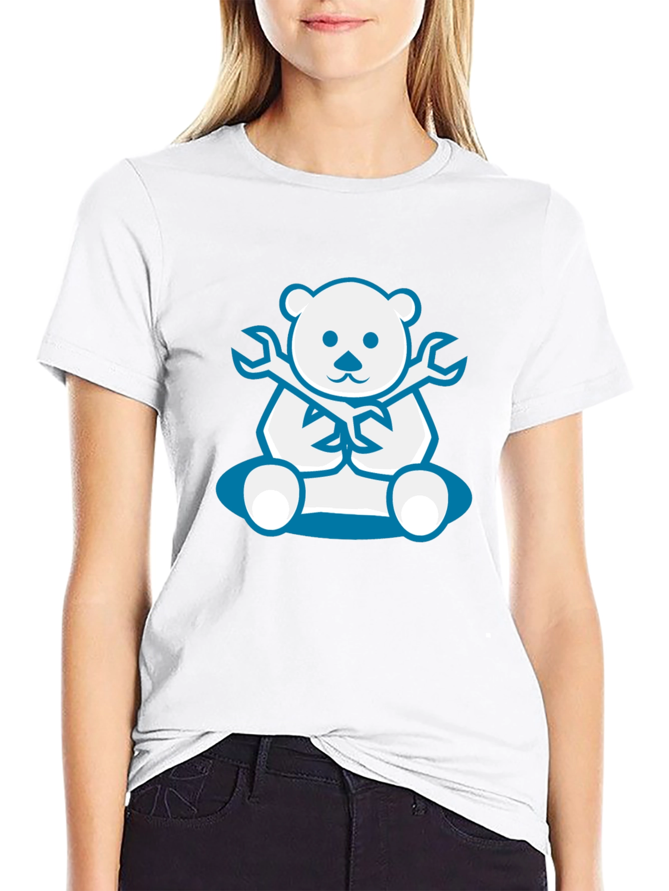 Bear Mechanic T-Shirt -  Cute Cartoon Design