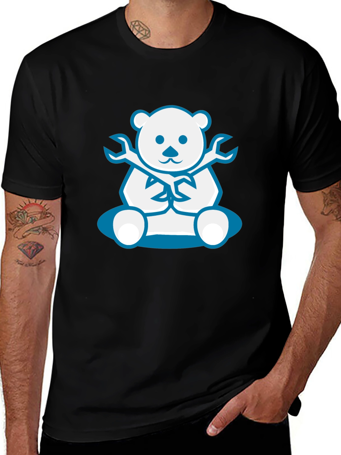Bear Mechanic T-Shirt -  Cute Cartoon Design
