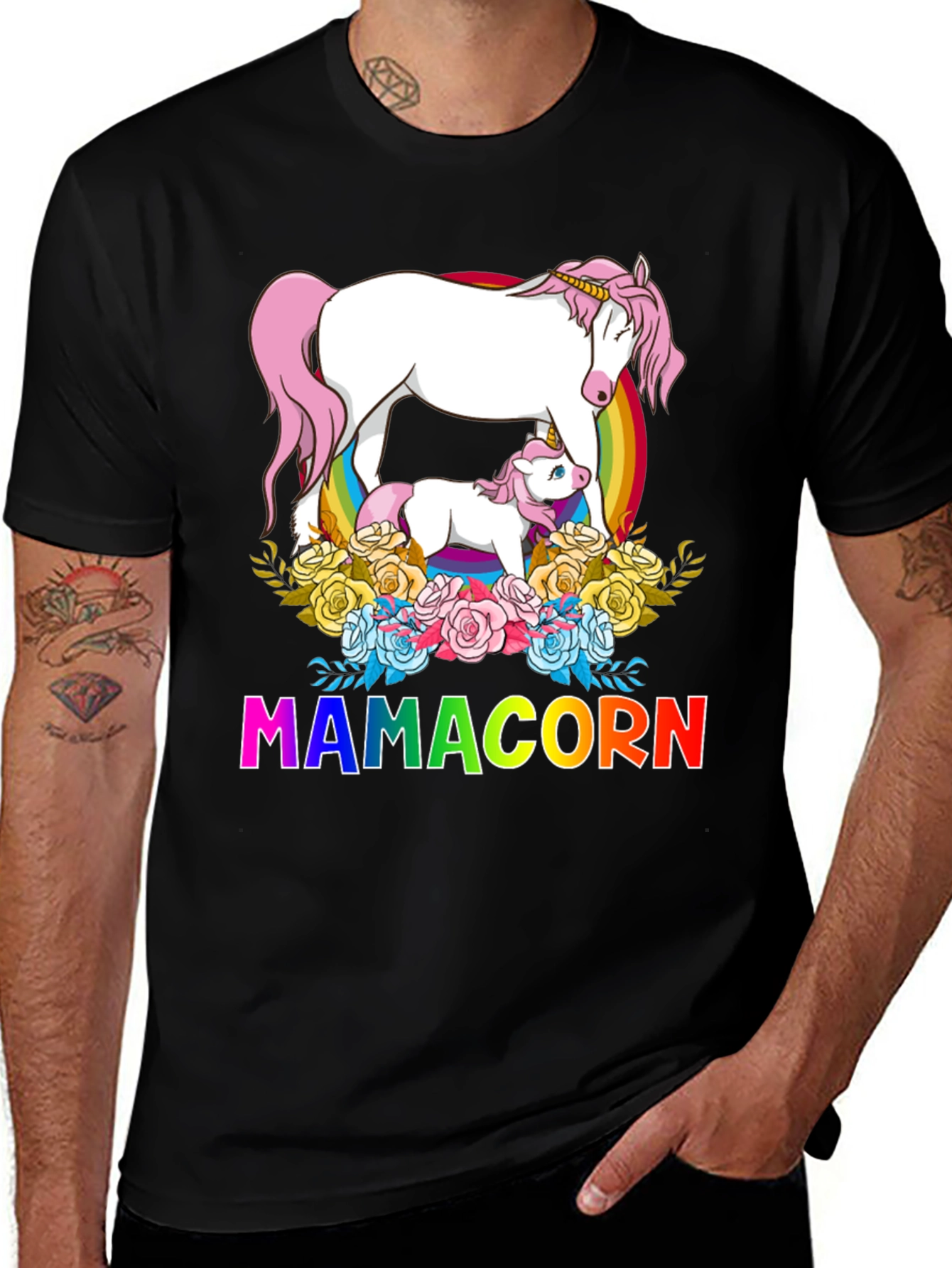 Mamacorn Unicorn Graphic T-Shirt