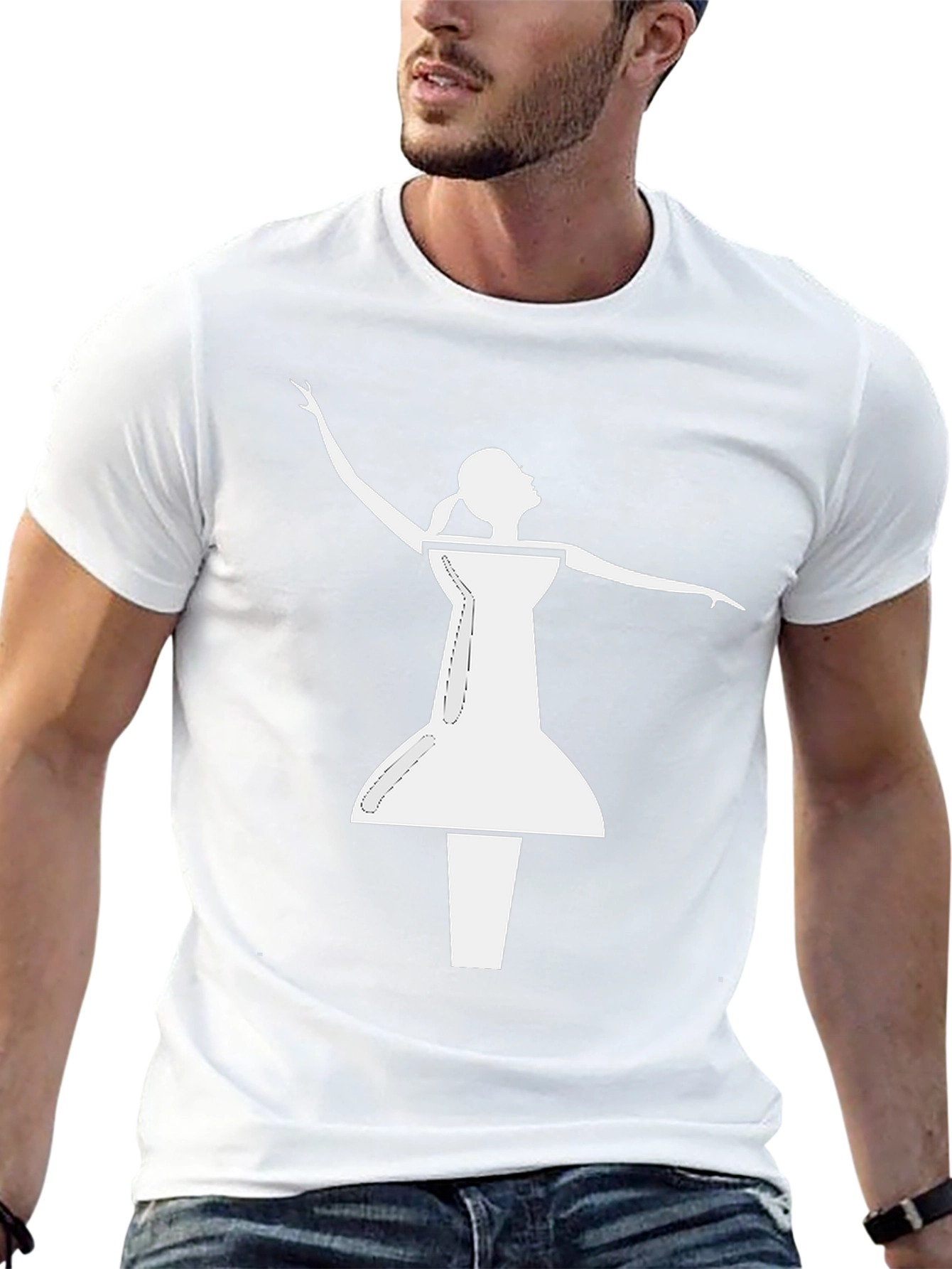 Ballerina Push Pin Graphic Tee - Unique Design