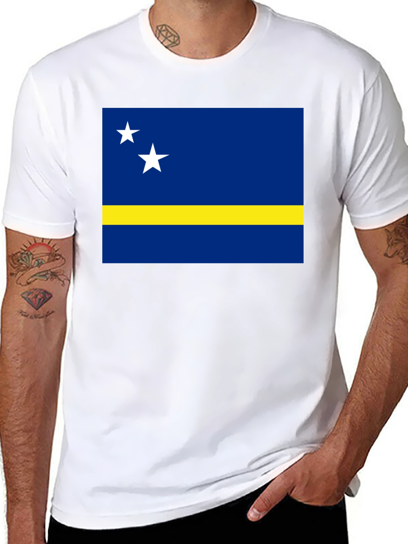 Curaçao Flag T-Shirt - Island Pride Tee