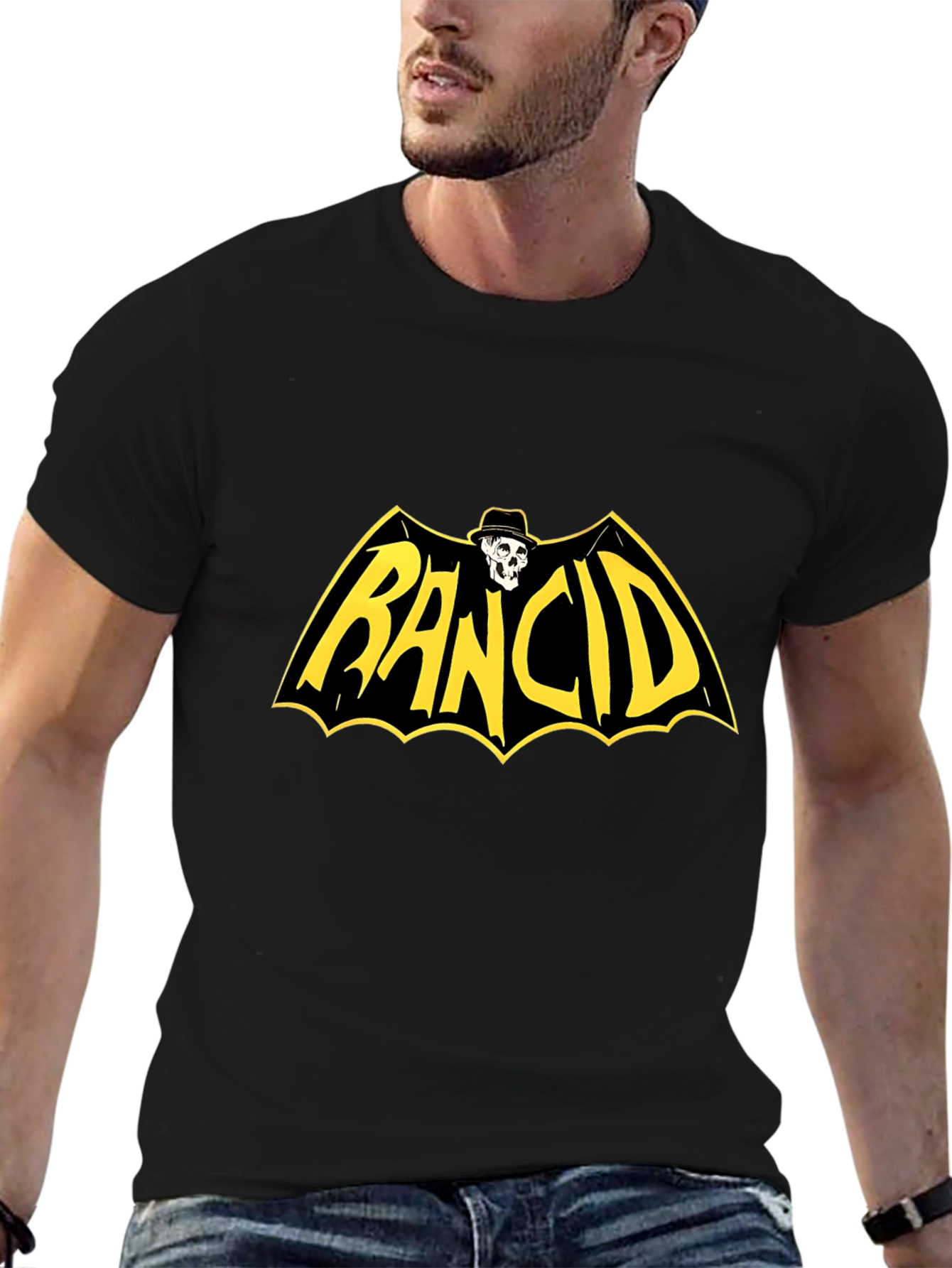 Rancid Band Bat Logo Black T-Shirt