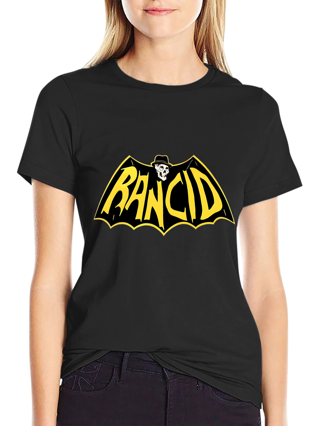 Rancid Band Bat Logo Black T-Shirt