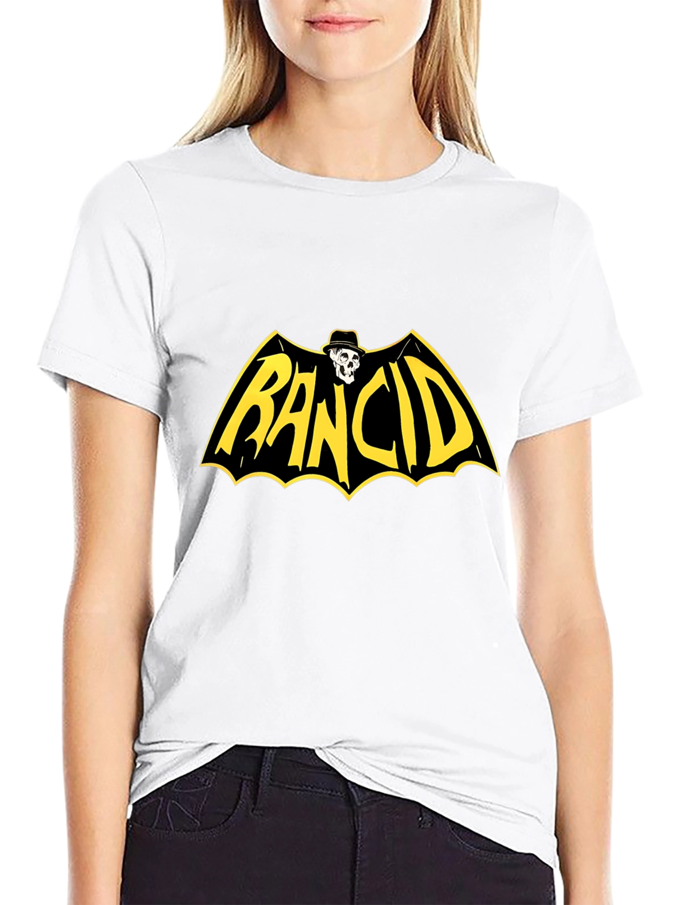 Rancid Band Bat Logo Black T-Shirt